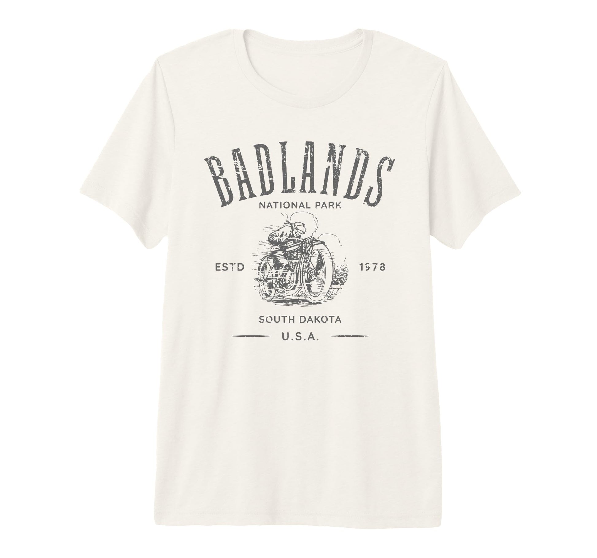 Badlands South Dakota Motorcycle Biker T-Shirt - Novelty Apparel Men Women - T-Shirt, Sweatshirt, Hoodie