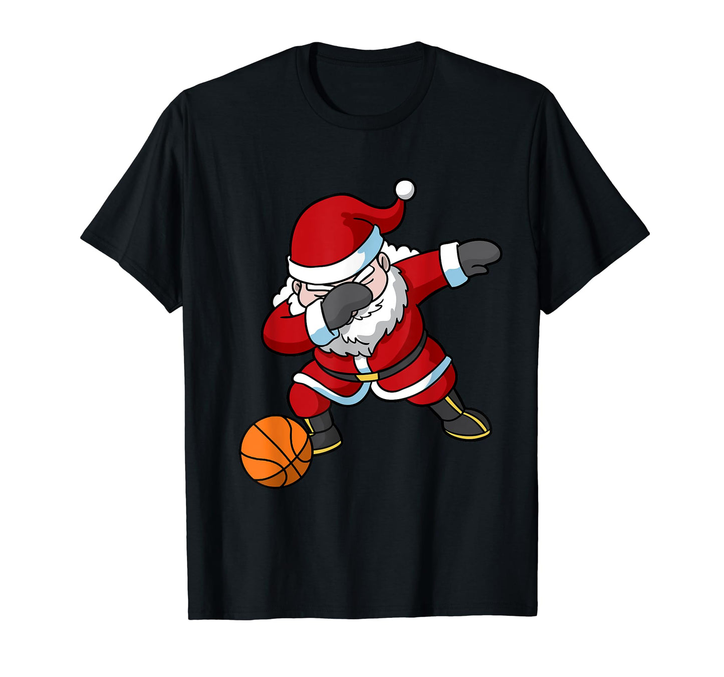 Basketball Santa Claus Dabbing T-Shirt - Aesthetic Graphic for Adults - T-Shirt, Sweatshirt, Hoodie