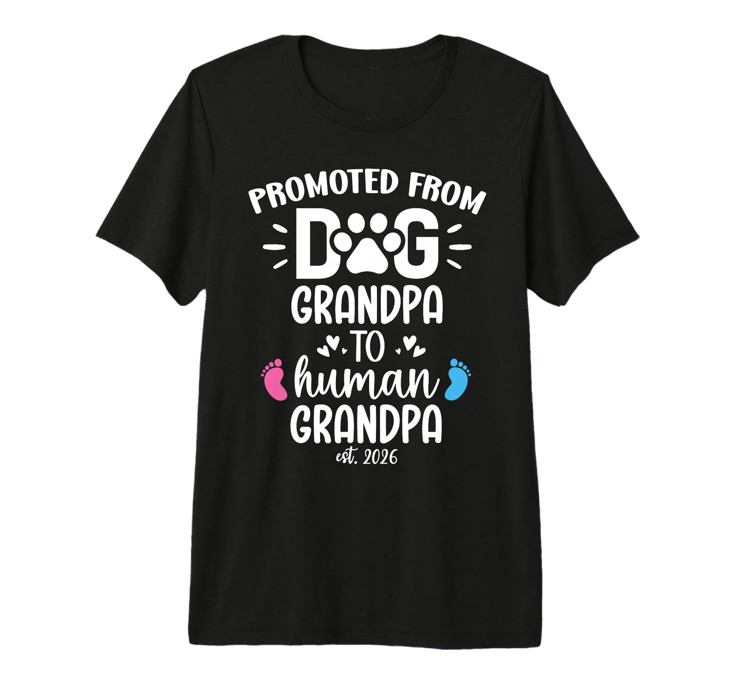 Mens Grandparents Promoted From Dog T-Shirt - Novelty Apparel for Adults - T-Shirt, Sweatshirt, Hoodie