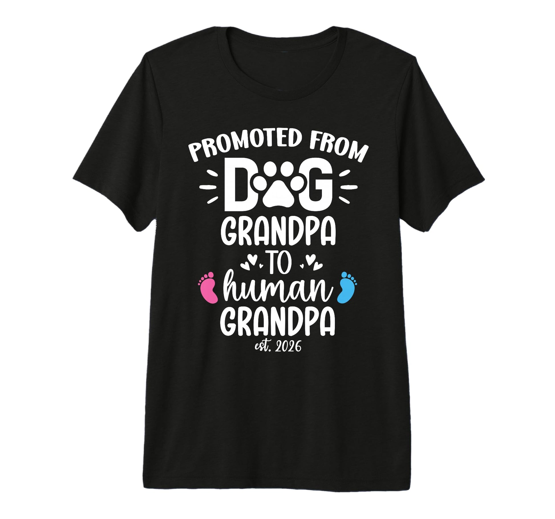 Mens Grandparents Promoted From Dog T-Shirt - Novelty Apparel for Adults - T-Shirt, Sweatshirt, Hoodie