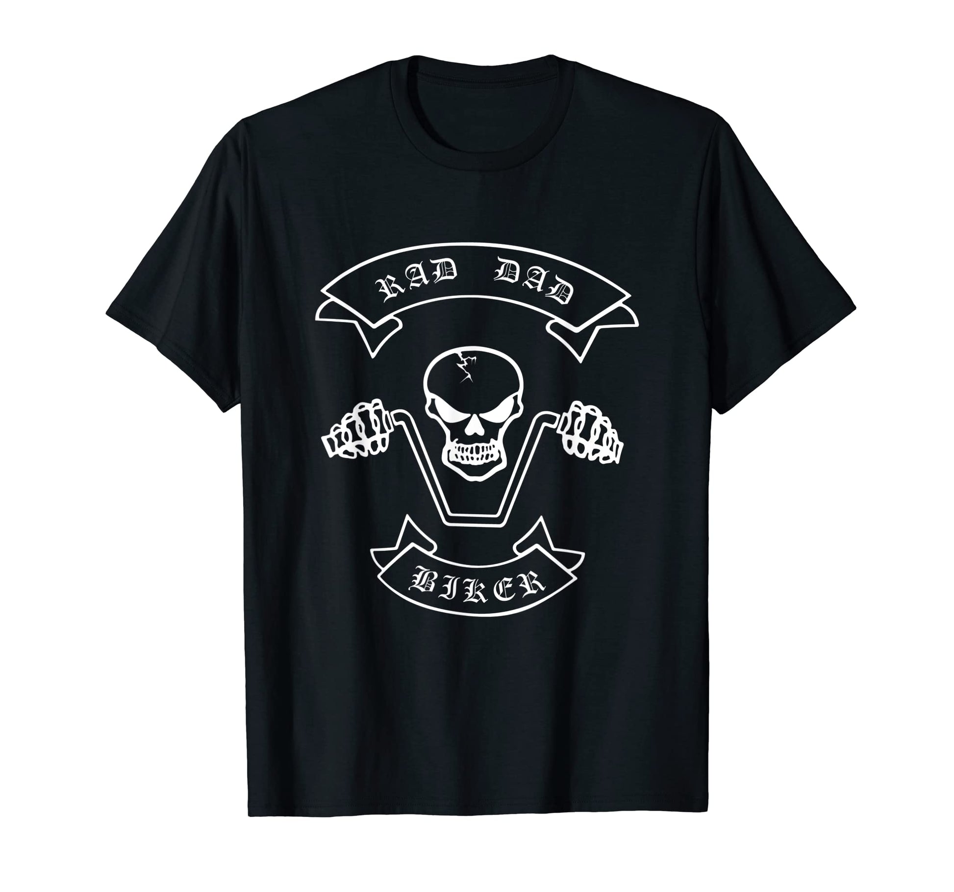 Fathers Day Motorcycle Biker Dad Skull T-Shirt - Trendy Graphic Unisex - T-Shirt, Sweatshirt, Hoodie