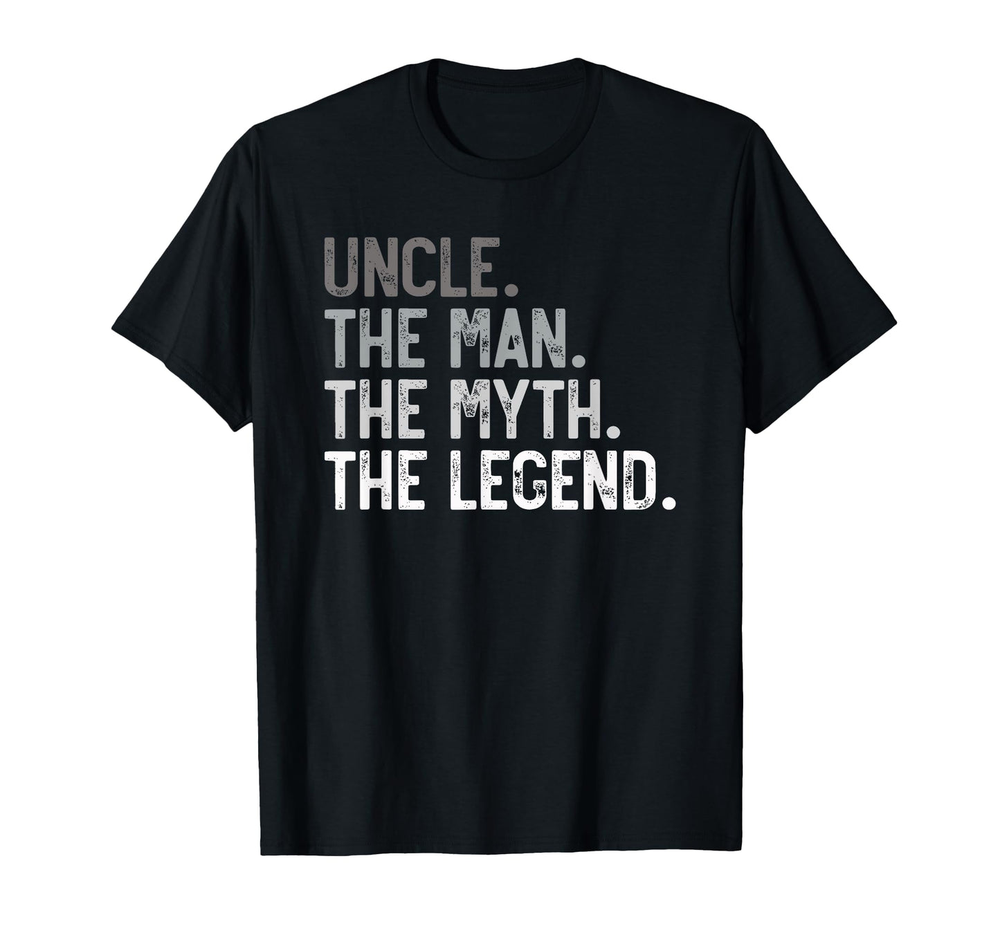 Uncle Myth Legend Fathers Day Dad Papa T-Shirt - Minimalist Print Men Women - T-Shirt, Sweatshirt, Hoodie