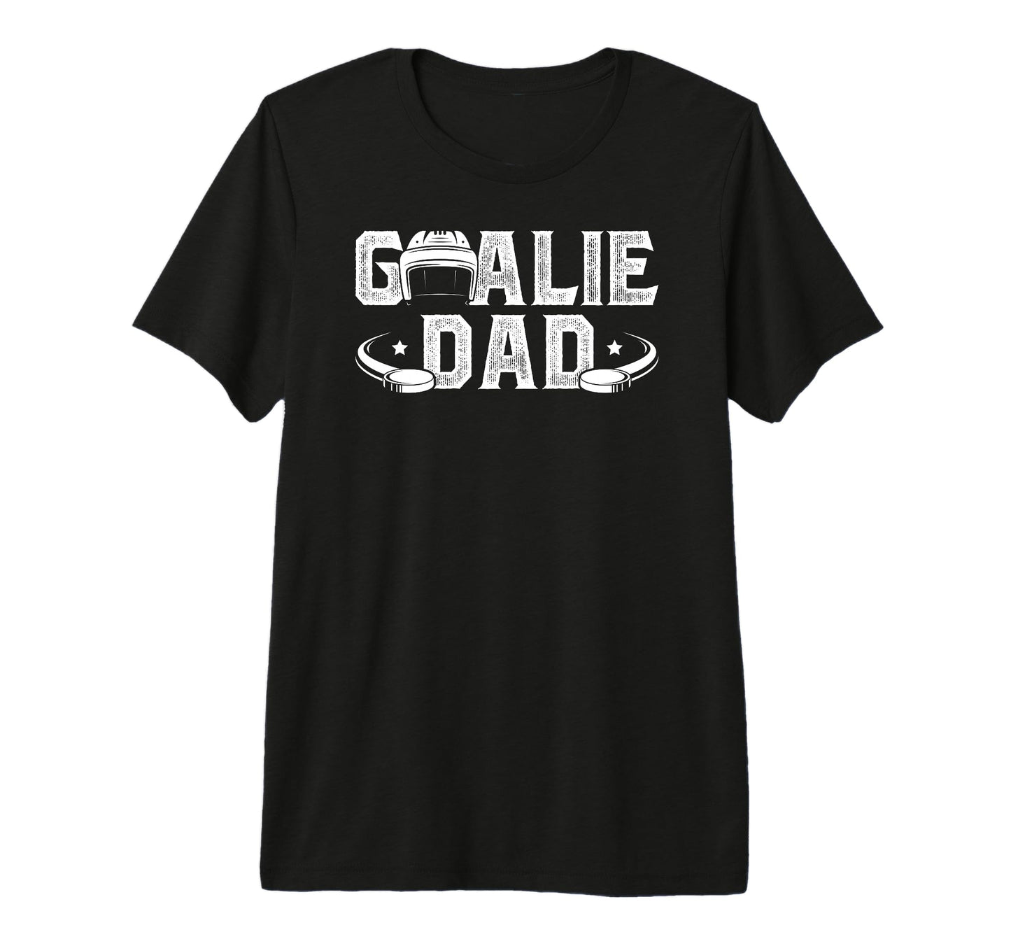 Mens Ice Hockey Goalie Dad Hockey T-Shirt - Trendy Graphic Unisex - T-Shirt, Sweatshirt, Hoodie