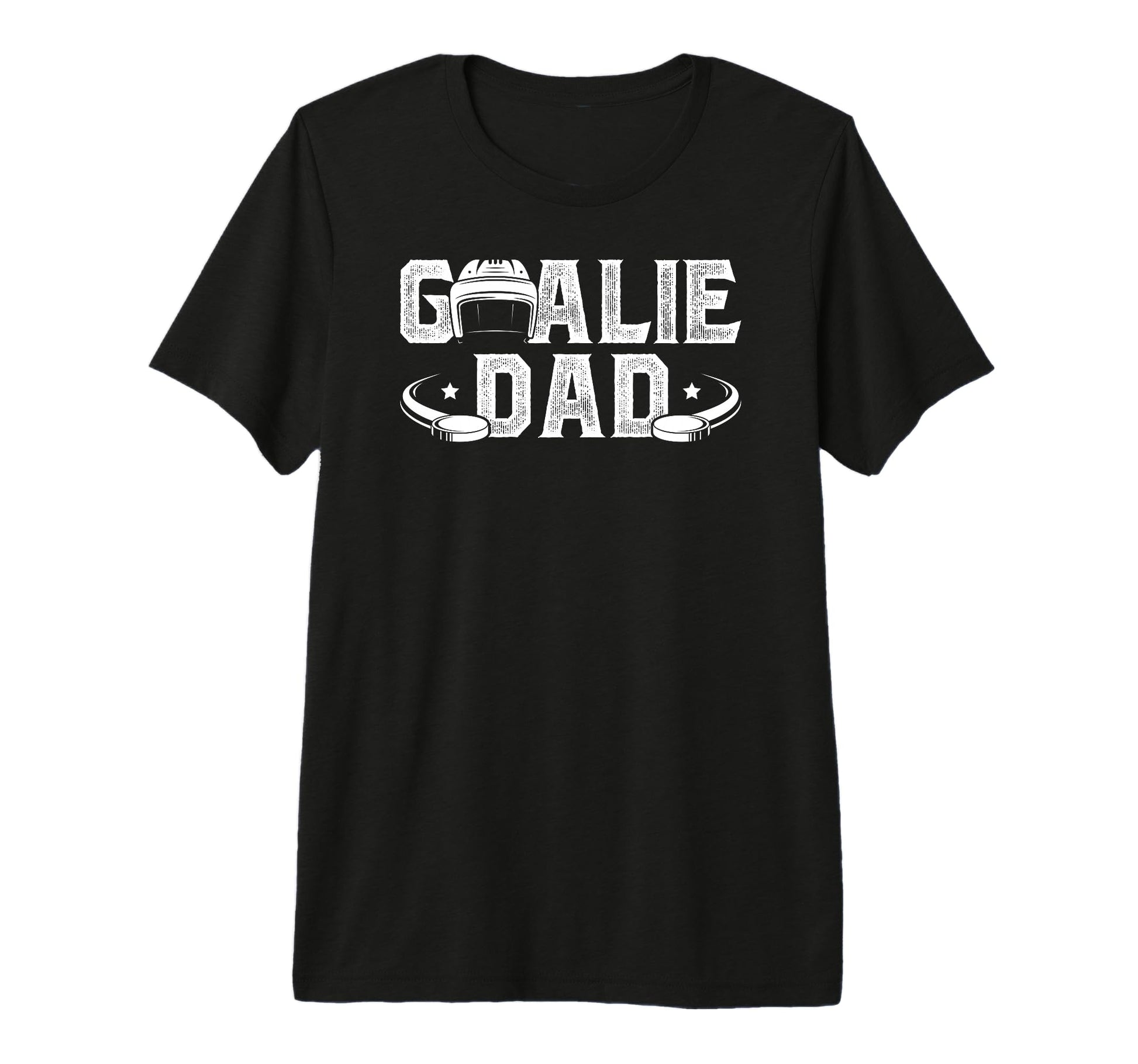 Mens Ice Hockey Goalie Dad Hockey T-Shirt - Trendy Graphic Unisex - T-Shirt, Sweatshirt, Hoodie