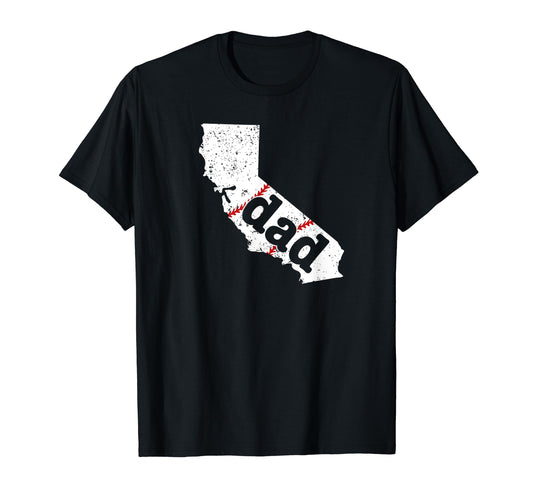 Best Dad Baseball California Softball T-Shirt - Novelty Apparel for Adults - T-Shirt, Sweatshirt, Hoodie