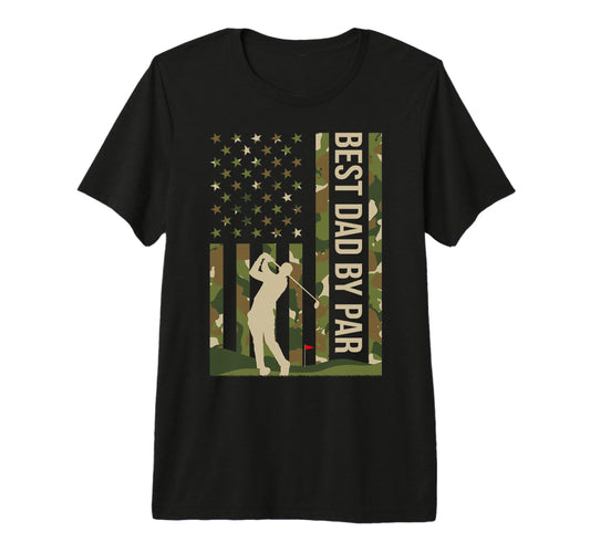 American Flag Golf Lover Best Dad T-Shirt - Aesthetic Graphic for Adults - T-Shirt, Sweatshirt, Hoodie