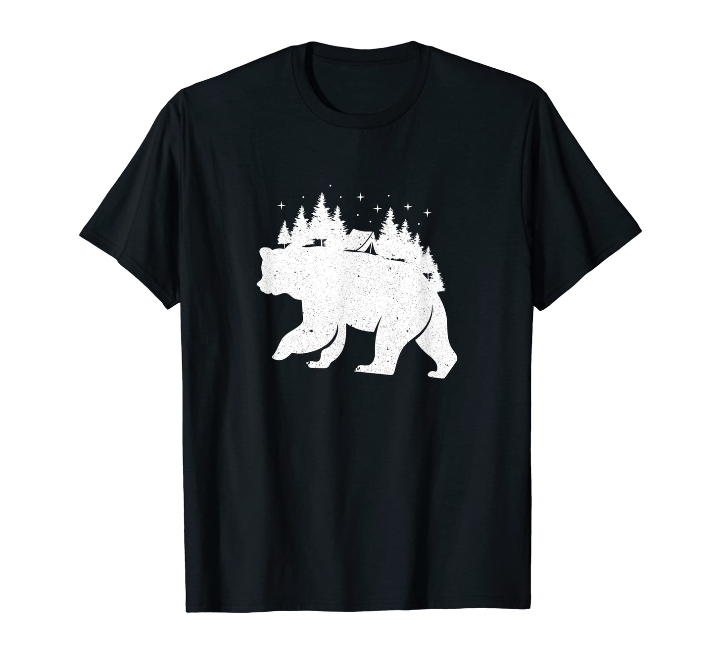 Hiking Nature Wildlife Grizzly Bear T-Shirt - Aesthetic Graphic Men Women - T-Shirt, Sweatshirt, Hoodie