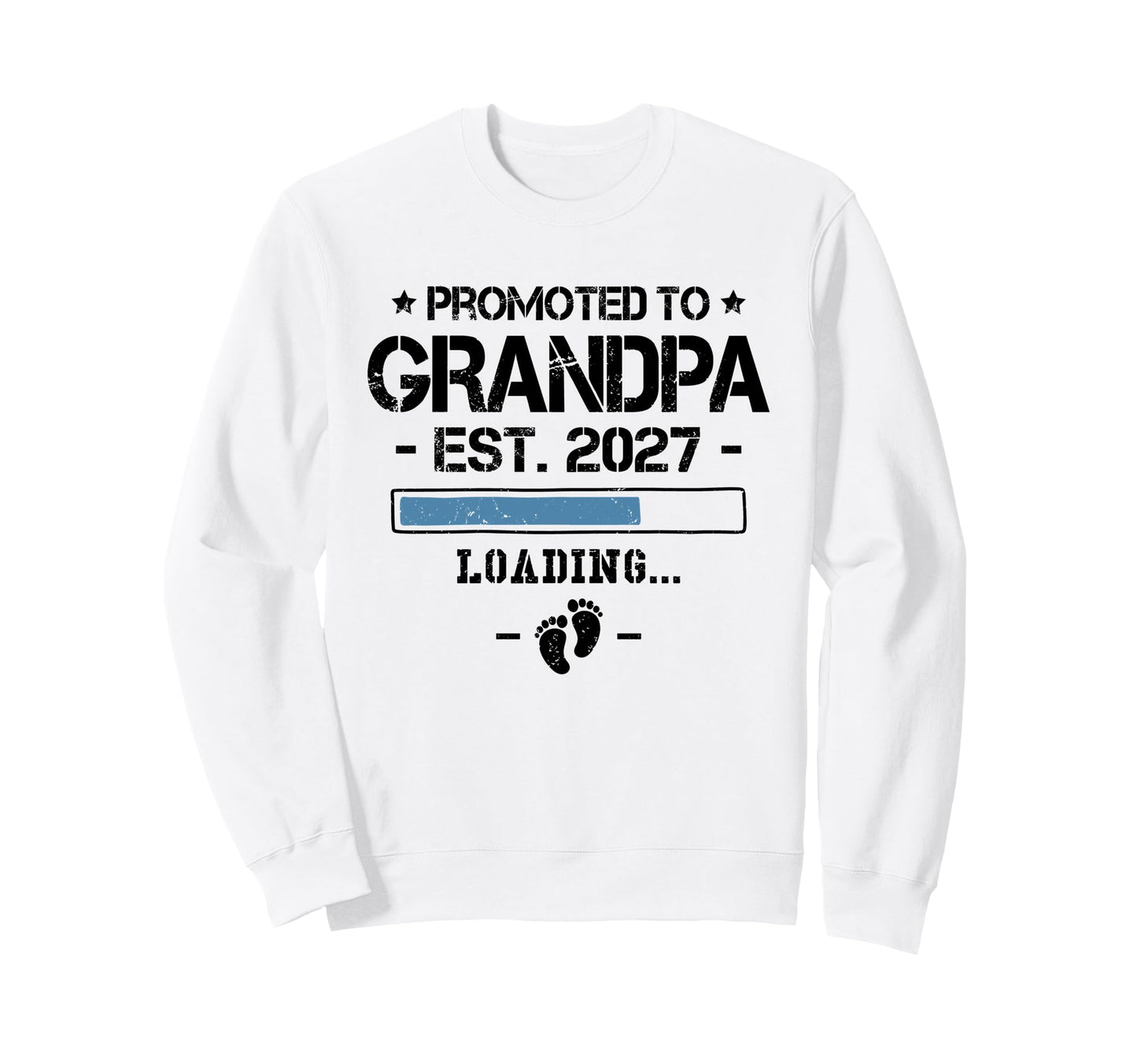 Promoted To Grandpa 2027 Announcement Sweatshirt - Custom Art Print Unisex - T-Shirt, Sweatshirt, Hoodie