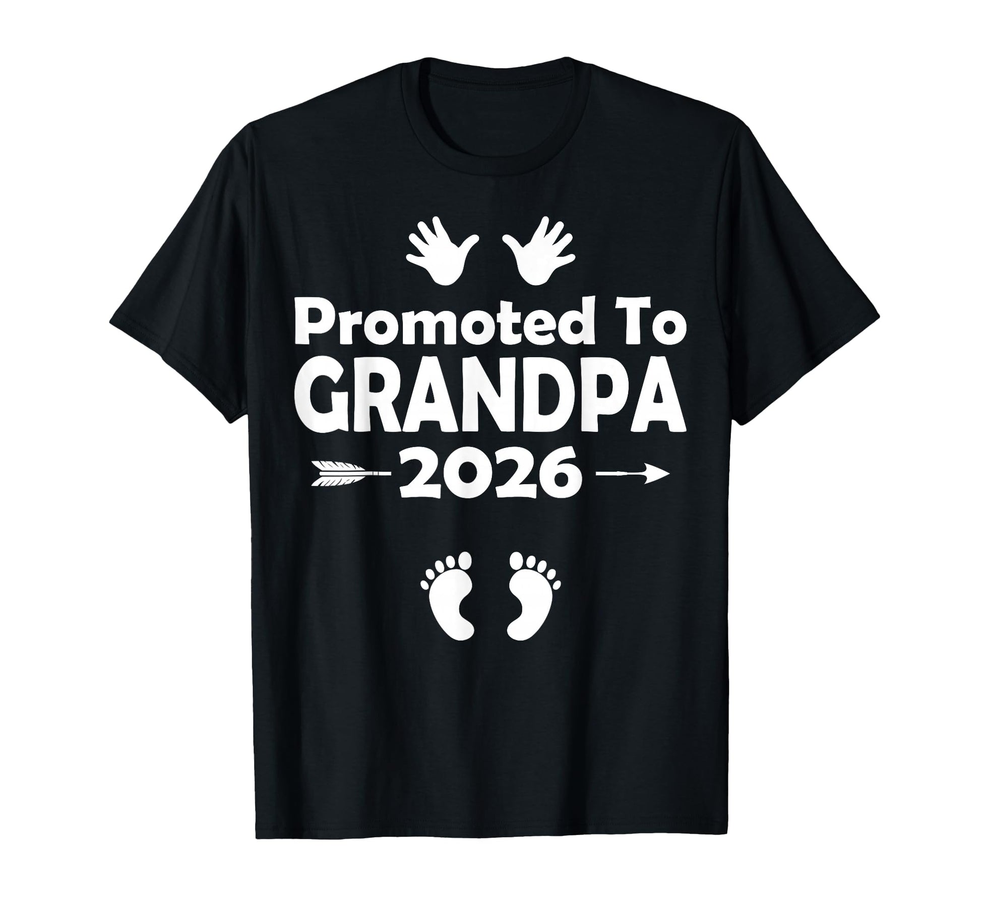 Promoted To Grandpa 2026 First Time T-Shirt - Trendy Graphic for Adults - T-Shirt, Sweatshirt, Hoodie