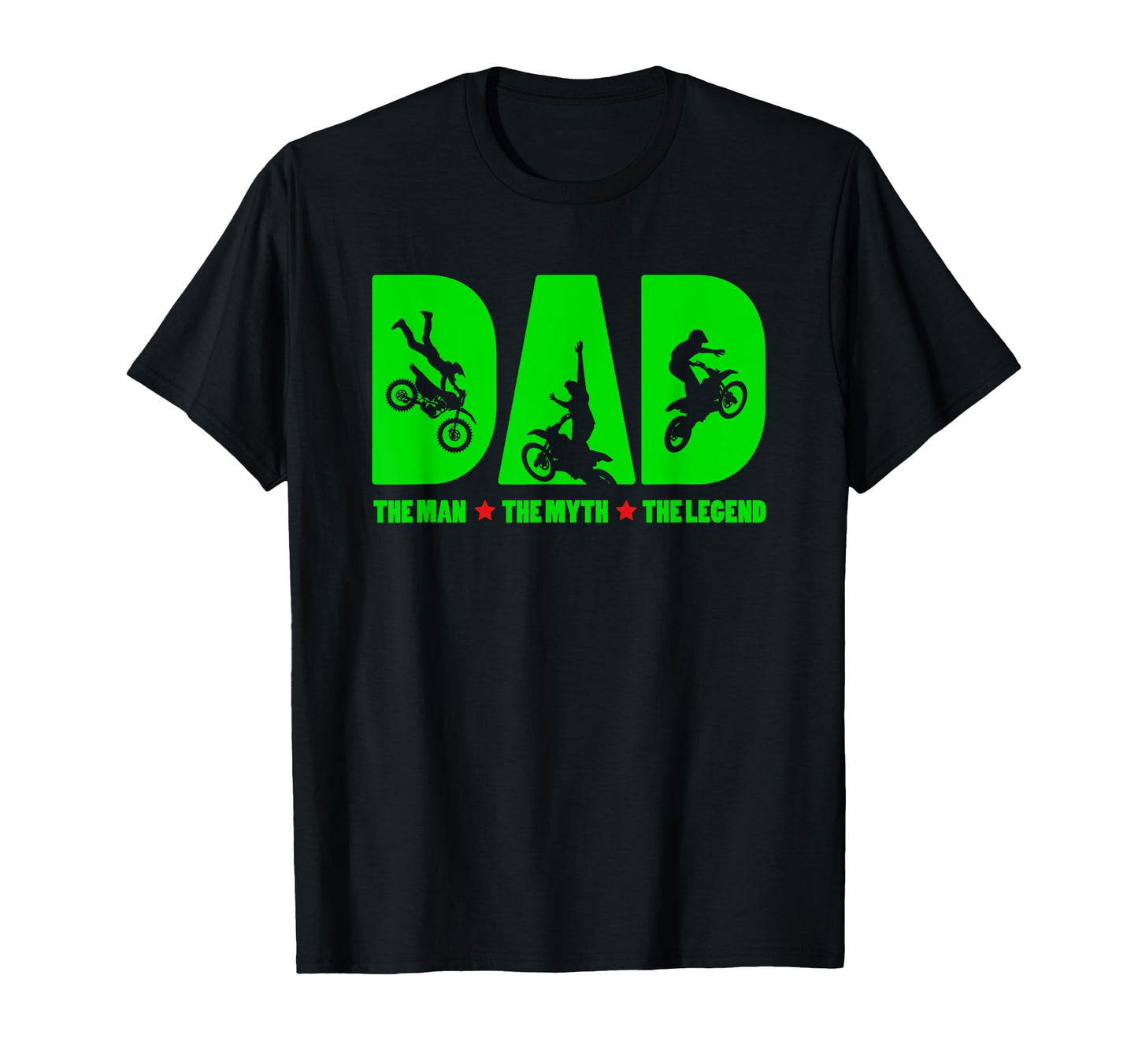 Dad Myth Motocross Legend Biker Papa T-Shirt - Novelty Apparel Unisex - T-Shirt, Sweatshirt, Hoodie