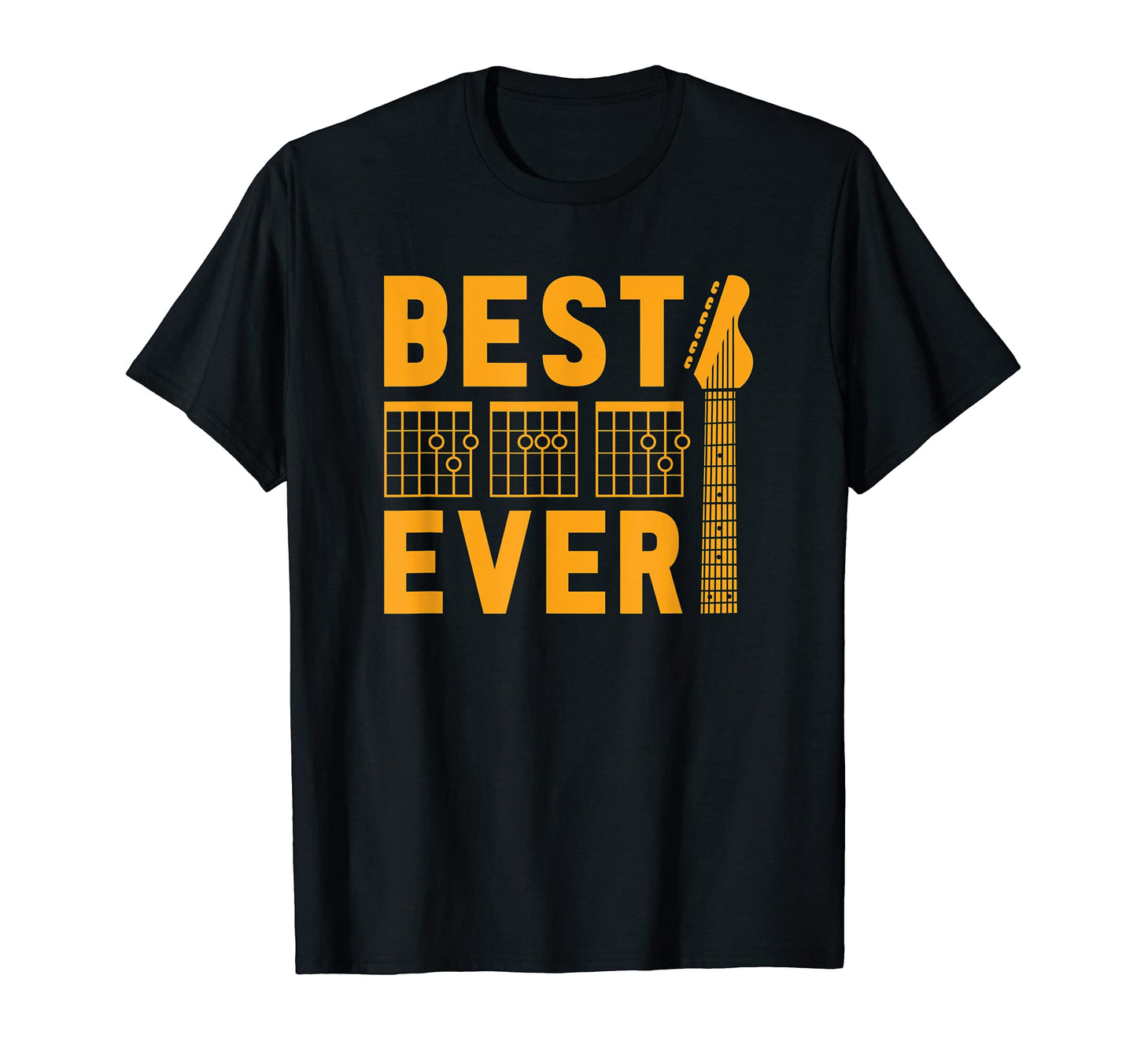 Best Dad Ever Guitarist Daddy Guitar T-Shirt - Minimalist Print for Adults - T-Shirt, Sweatshirt, Hoodie