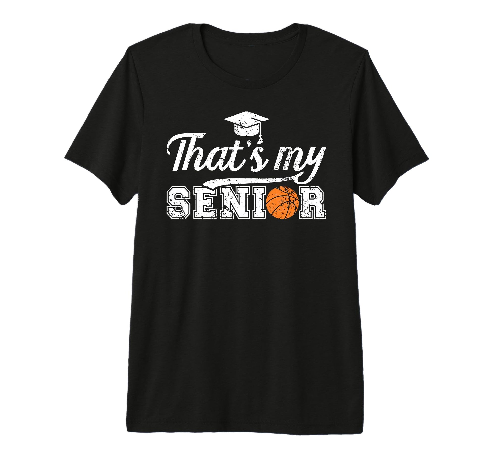 Mens Proud Basketball Senior Dad T-Shirt - Unique Graphic Unisex - T-Shirt, Sweatshirt, Hoodie