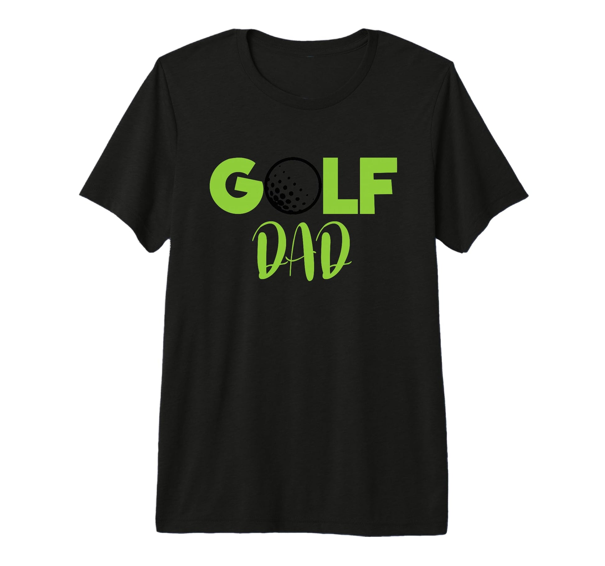 Golf Dad Golfball Tri Blend T-Shirt - Minimalist Print Men Women - T-Shirt, Sweatshirt, Hoodie