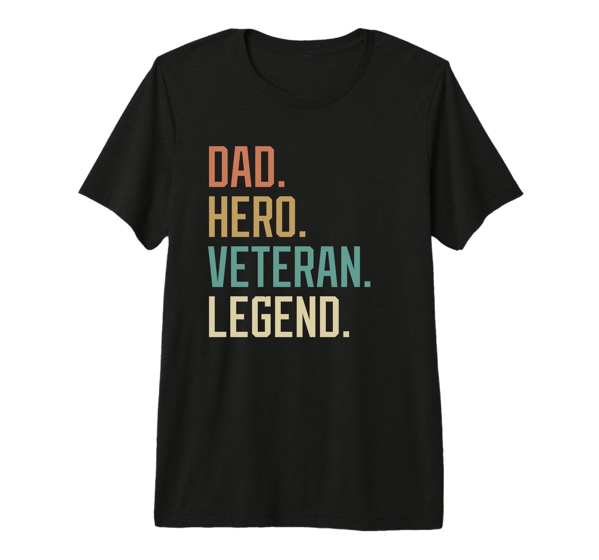 Mens Dad Hero Veteran Legend Fathers T-Shirt - Trendy Graphic for Adults - T-Shirt, Sweatshirt, Hoodie