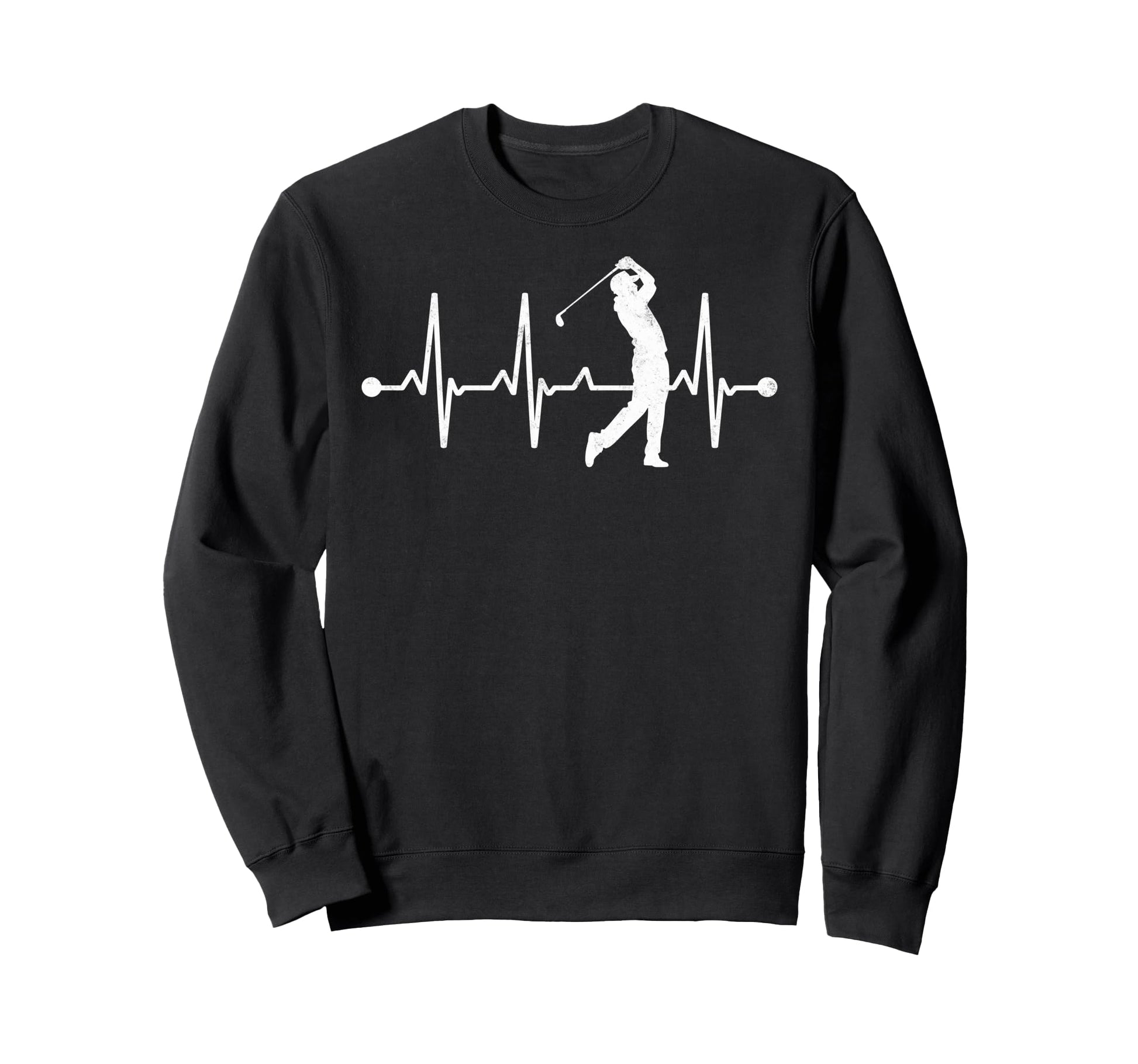 Golf Player Heartbeat Golfing Golfer Sweatshirt - Streetwear Style Unisex - T-Shirt, Sweatshirt, Hoodie