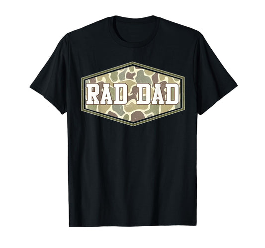 Camo Rad Dad Camouflage Daddy Hunting Dad T-Shirt - Novelty Apparel Unisex - T-Shirt, Sweatshirt, Hoodie