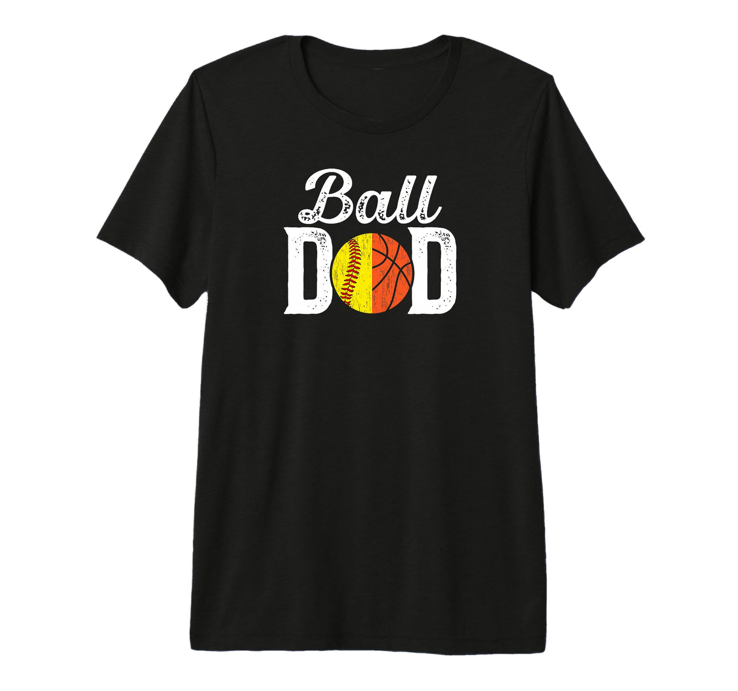 Mens Ball Dad Proud Softball T-Shirt - Fun Novelty Design for Adults - T-Shirt, Sweatshirt, Hoodie