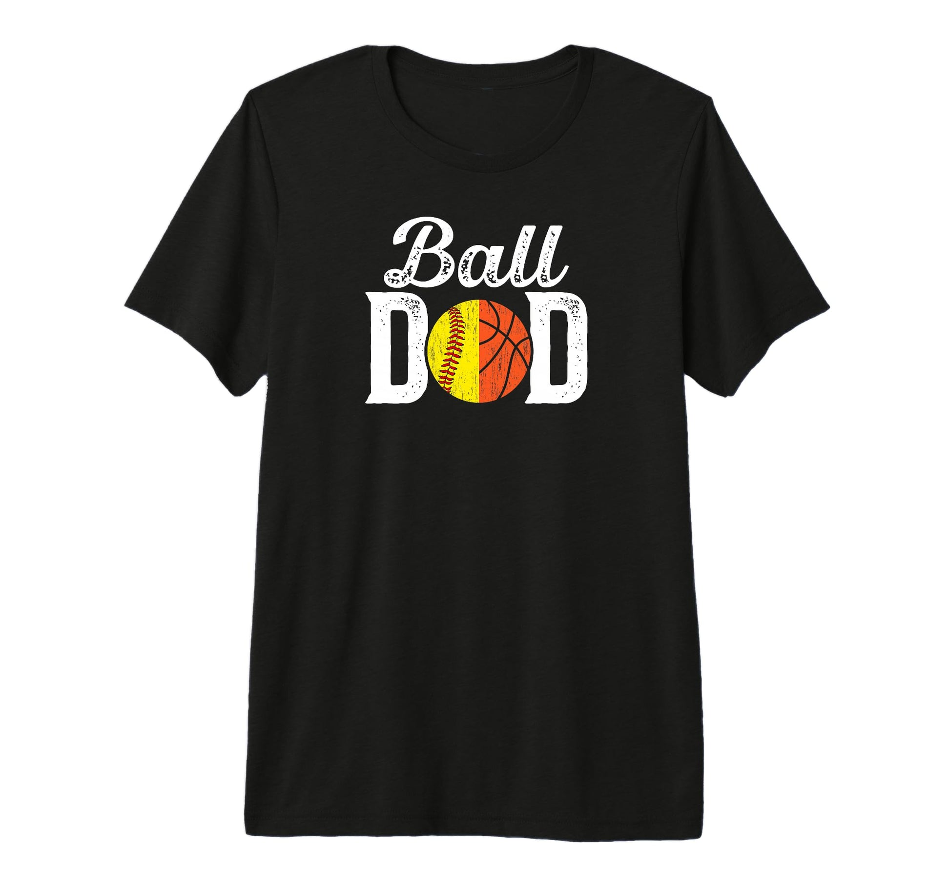 Mens Ball Dad Proud Softball T-Shirt - Fun Novelty Design for Adults - T-Shirt, Sweatshirt, Hoodie