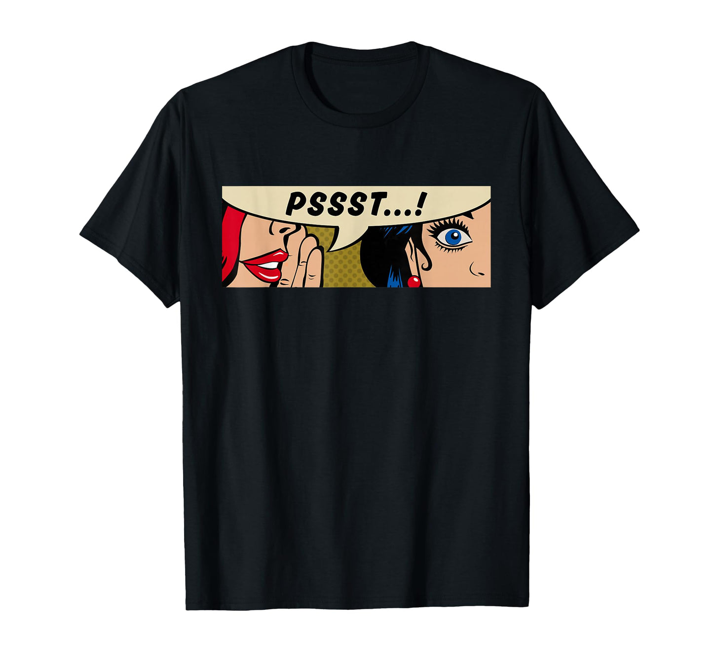 Whispering Psst Feminism Comic Pop T-Shirt - Casual Everyday Wear Unisex - T-Shirt, Sweatshirt, Hoodie