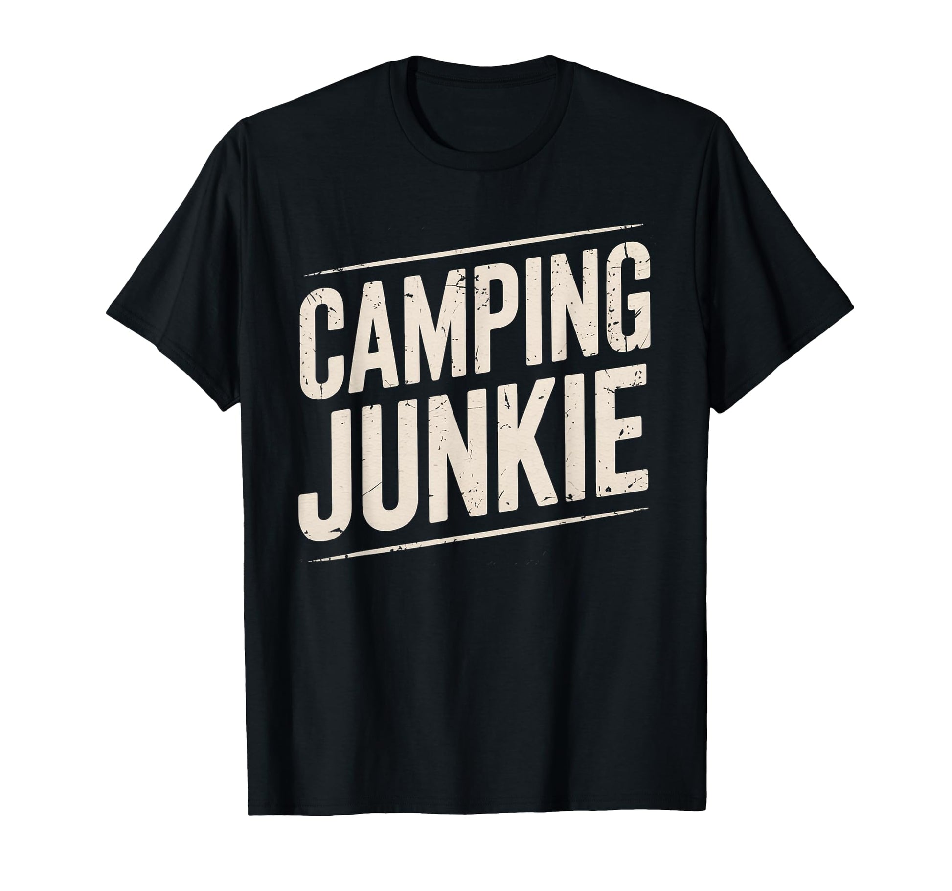 Funny Camping Junkie Outdoor T-Shirt - Casual Everyday Wear Men Women - T-Shirt, Sweatshirt, Hoodie