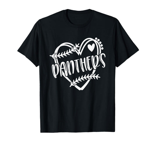 Baseball Softball Panther School Sports T-Shirt - Custom Art Print Unisex - T-Shirt, Sweatshirt, Hoodie
