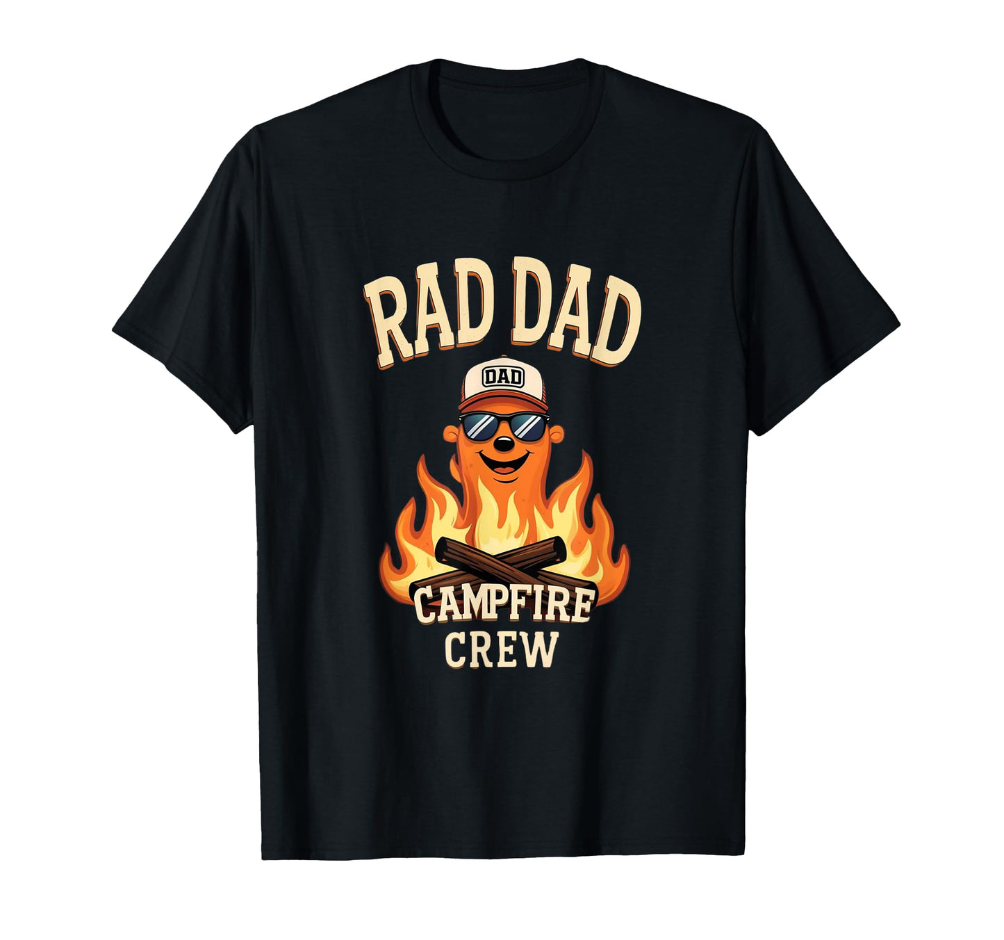 Rad Dad Campfire Crew T-Shirt - Trendy Graphic Men Women - T-Shirt, Sweatshirt, Hoodie