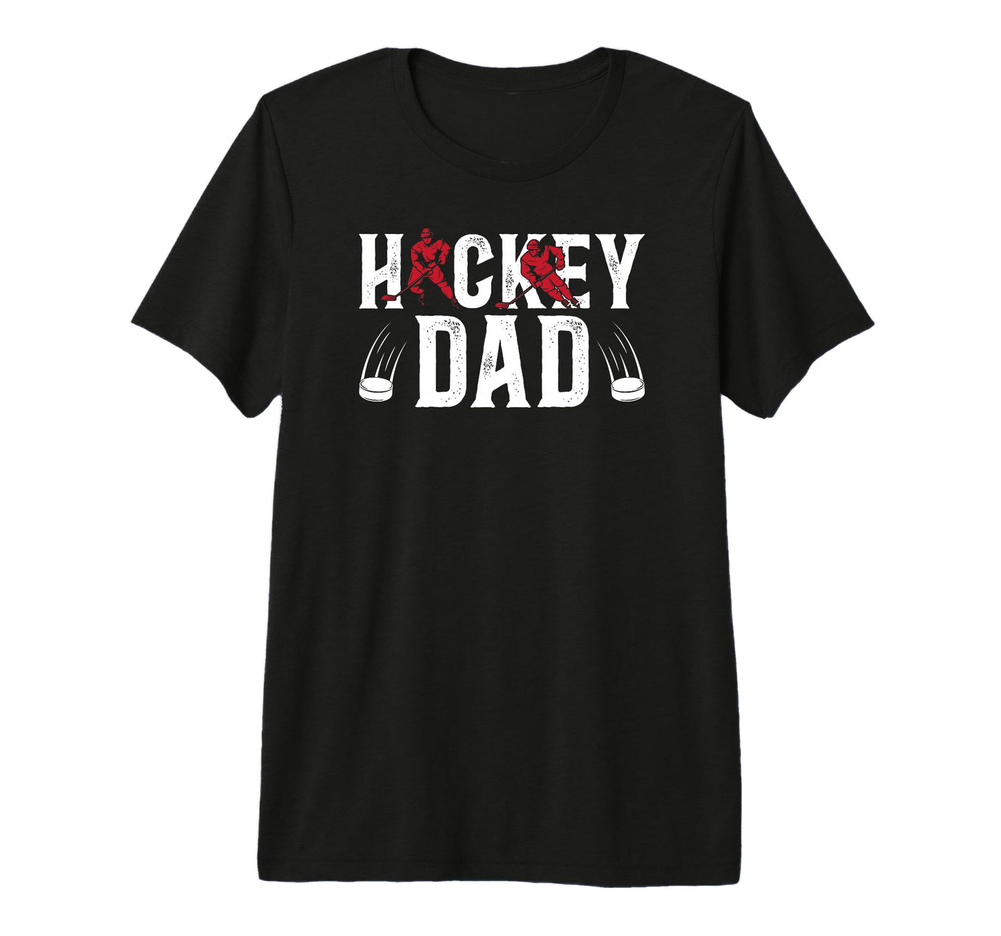 Mens Hockey Dad Hockey Player Hockey T-Shirt - Custom Art Print for Adults - T-Shirt, Sweatshirt, Hoodie