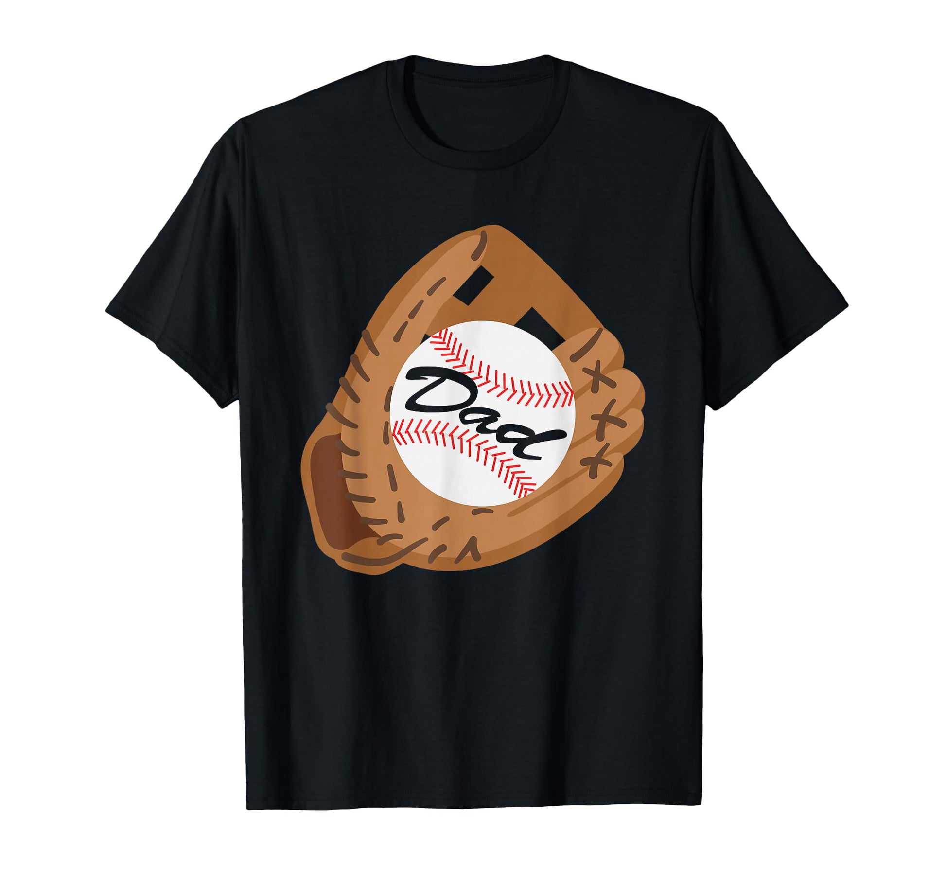 Baseball Dad Fathers Day T-Shirt - Minimalist Print Men Women - T-Shirt, Sweatshirt, Hoodie