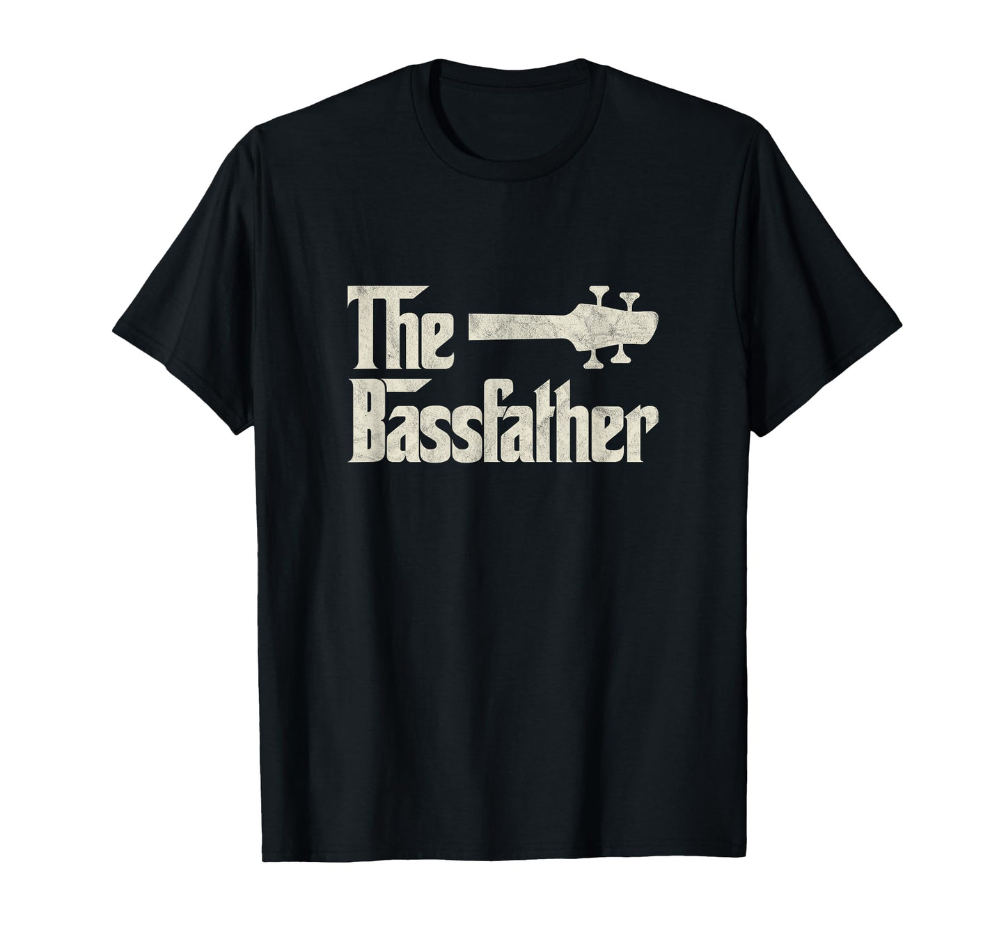 Bassfather Distressed Bass Player Dad T-Shirt - Trendy Graphic Men Women - T-Shirt, Sweatshirt, Hoodie