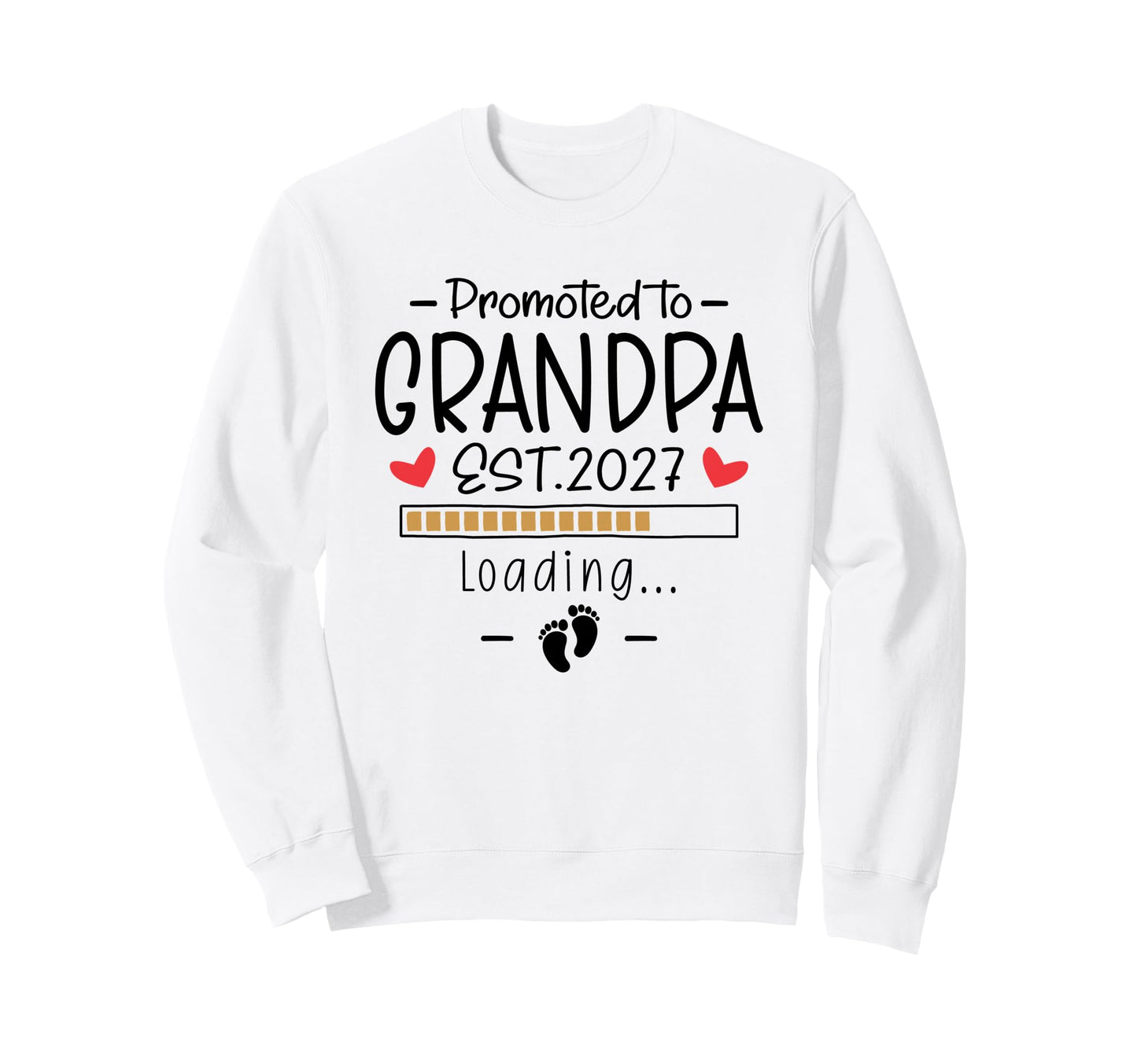1St Time Grandpa Announcement Sweatshirt - Custom Art Print Men Women - T-Shirt, Sweatshirt, Hoodie