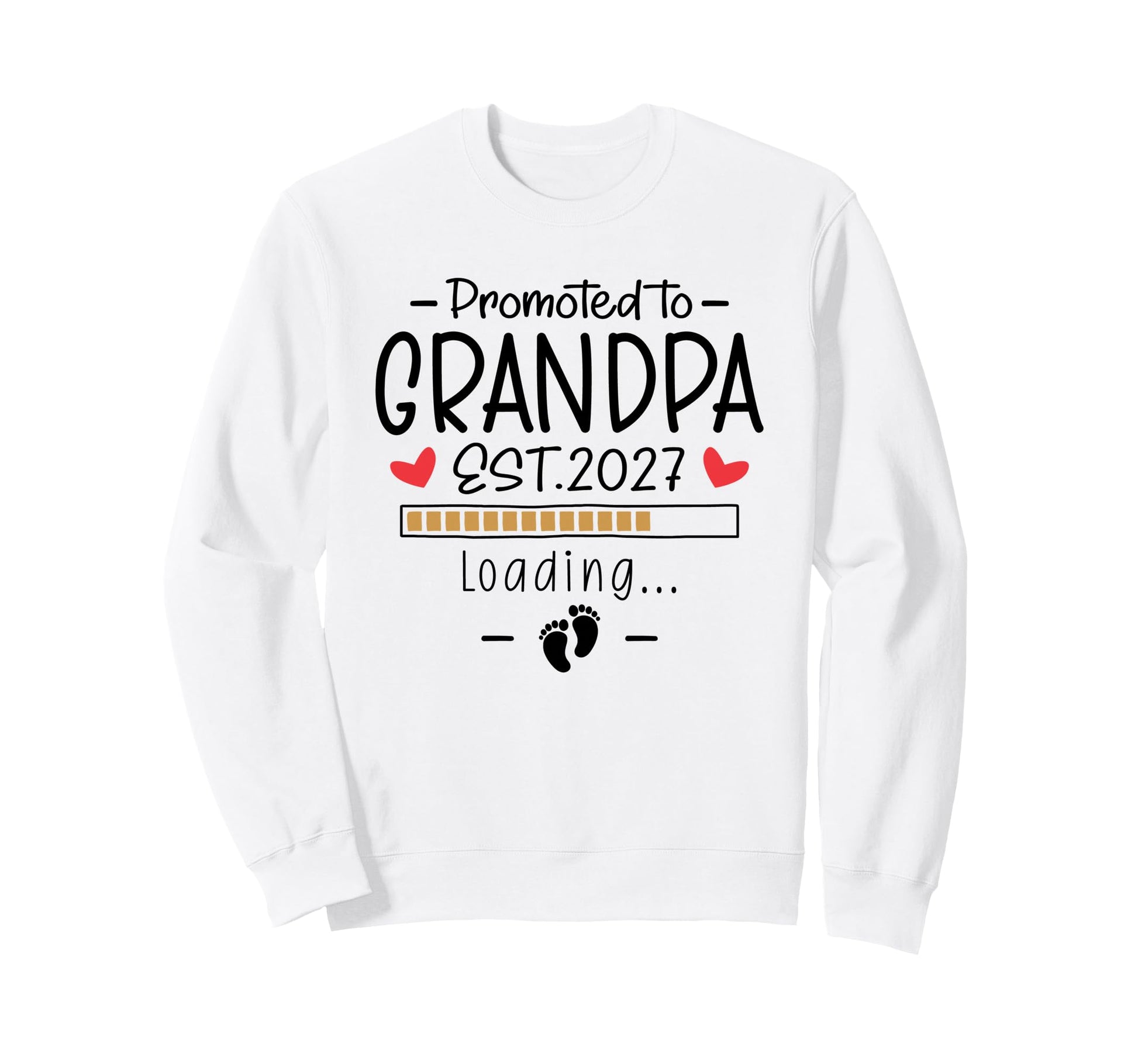 1St Time Grandpa Announcement Sweatshirt - Custom Art Print Men Women - T-Shirt, Sweatshirt, Hoodie