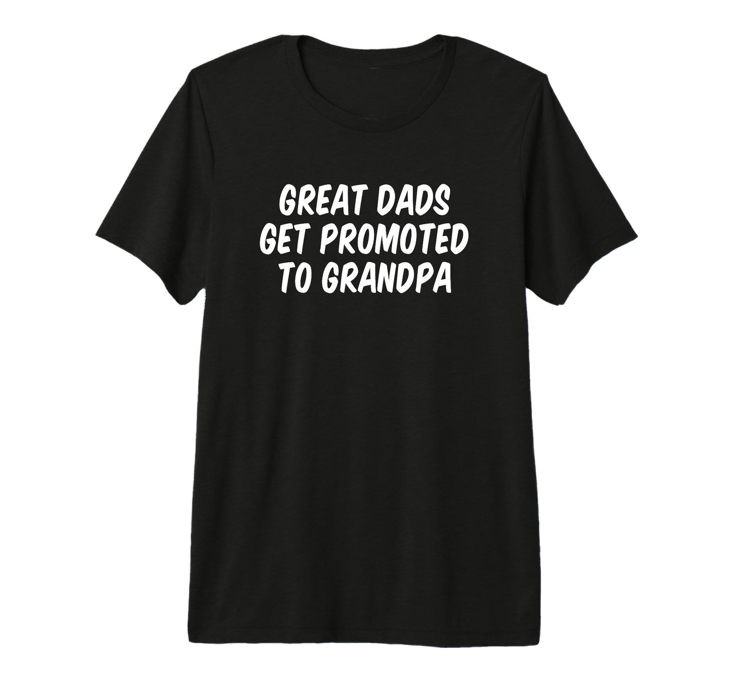 Great Dads Get Promoted To Grandpa Tri T-Shirt - Unique Graphic for Adults - T-Shirt, Sweatshirt, Hoodie