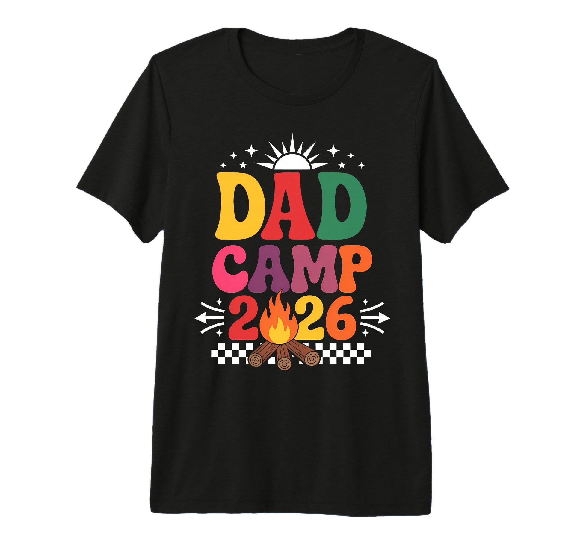 Dad Camp 2026 Family Vacation Summer T-Shirt - Graphic Print Men Women - T-Shirt, Sweatshirt, Hoodie