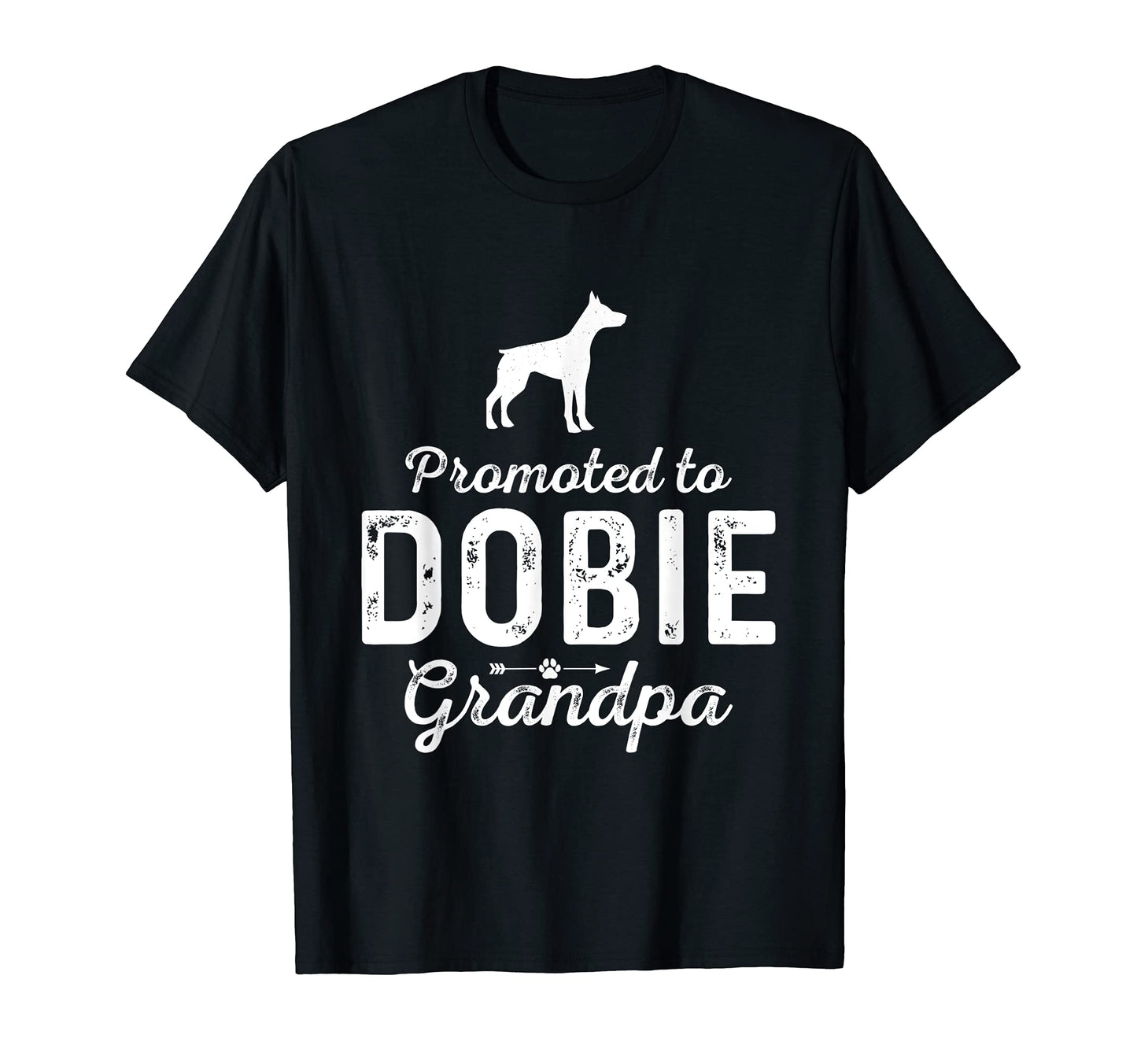 Mens Promoted To Dobie Grandpa Funny T-Shirt - Minimalist Print for Adults - T-Shirt, Sweatshirt, Hoodie