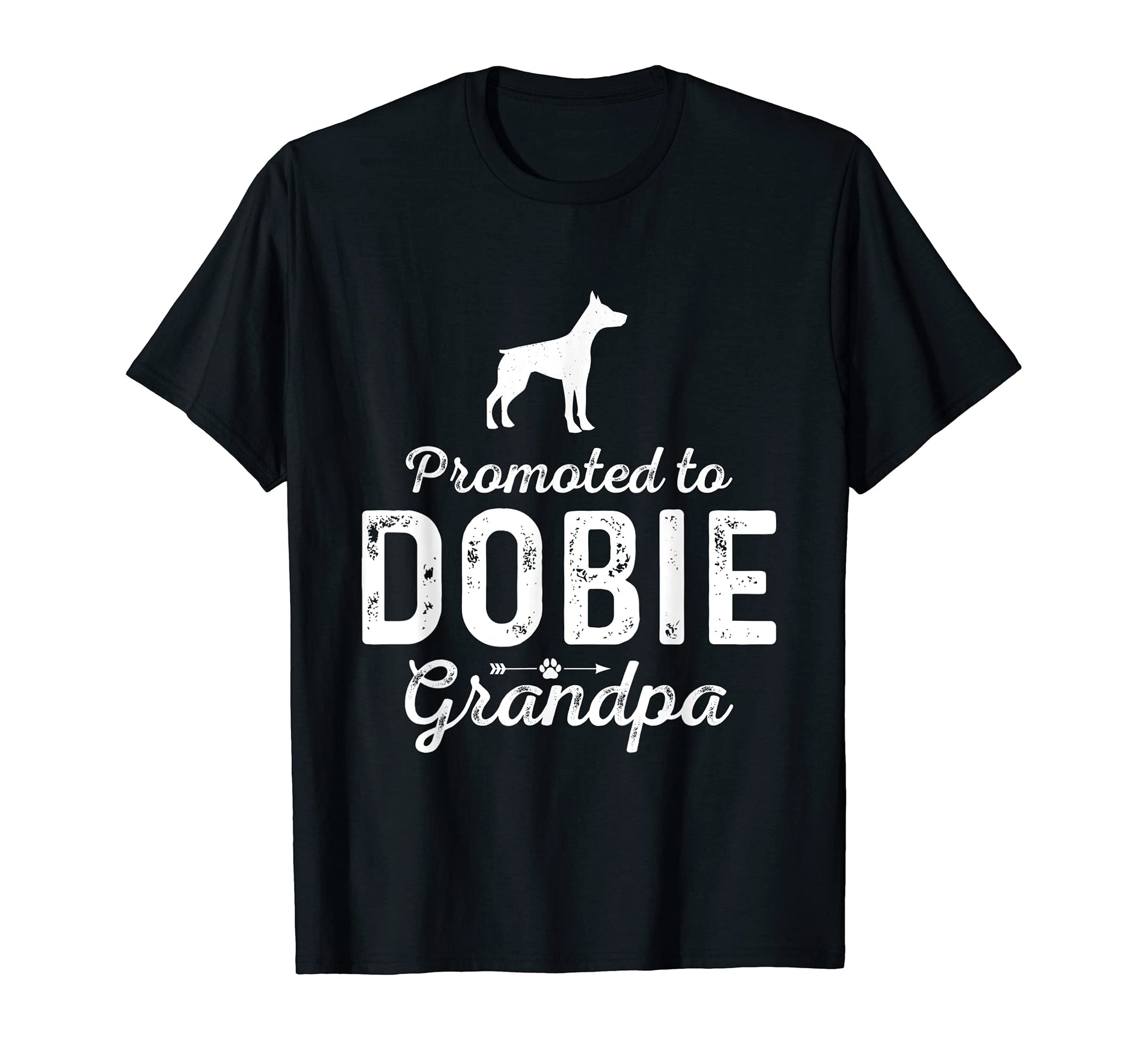 Mens Promoted To Dobie Grandpa Funny T-Shirt - Minimalist Print for Adults - T-Shirt, Sweatshirt, Hoodie