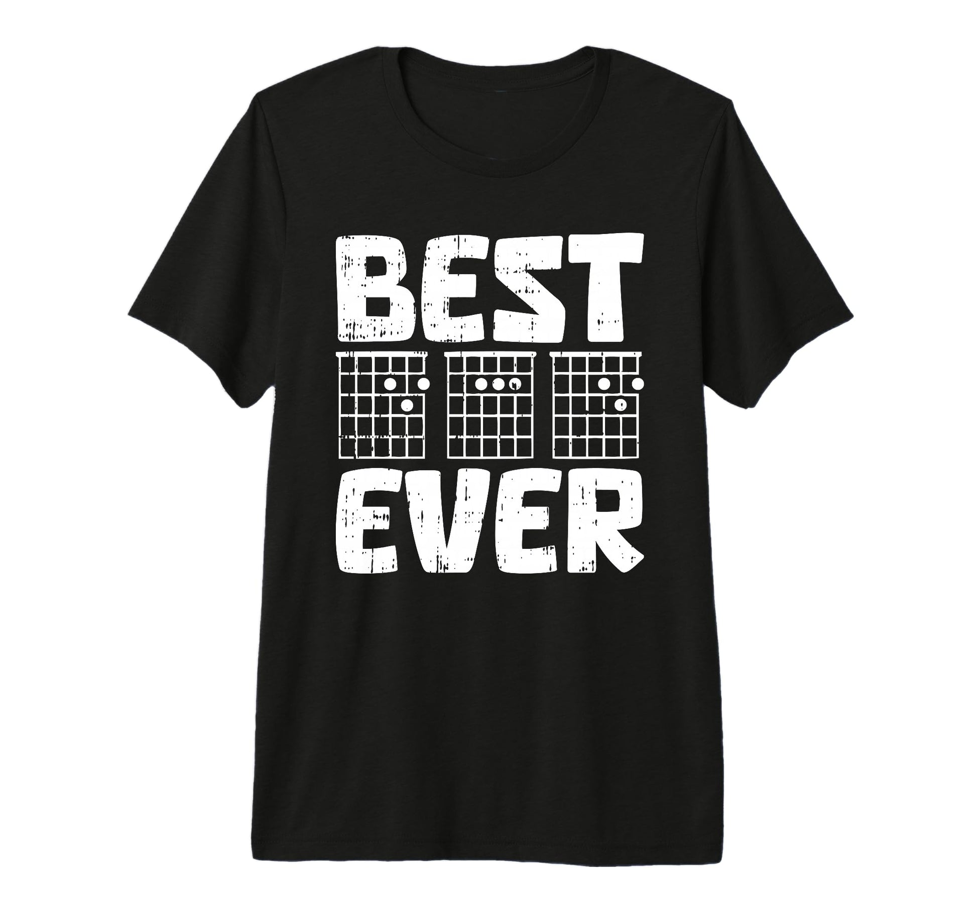 Mens Best Dad Ever Fathers Day Guitar T-Shirt - Unique Graphic for Adults - T-Shirt, Sweatshirt, Hoodie
