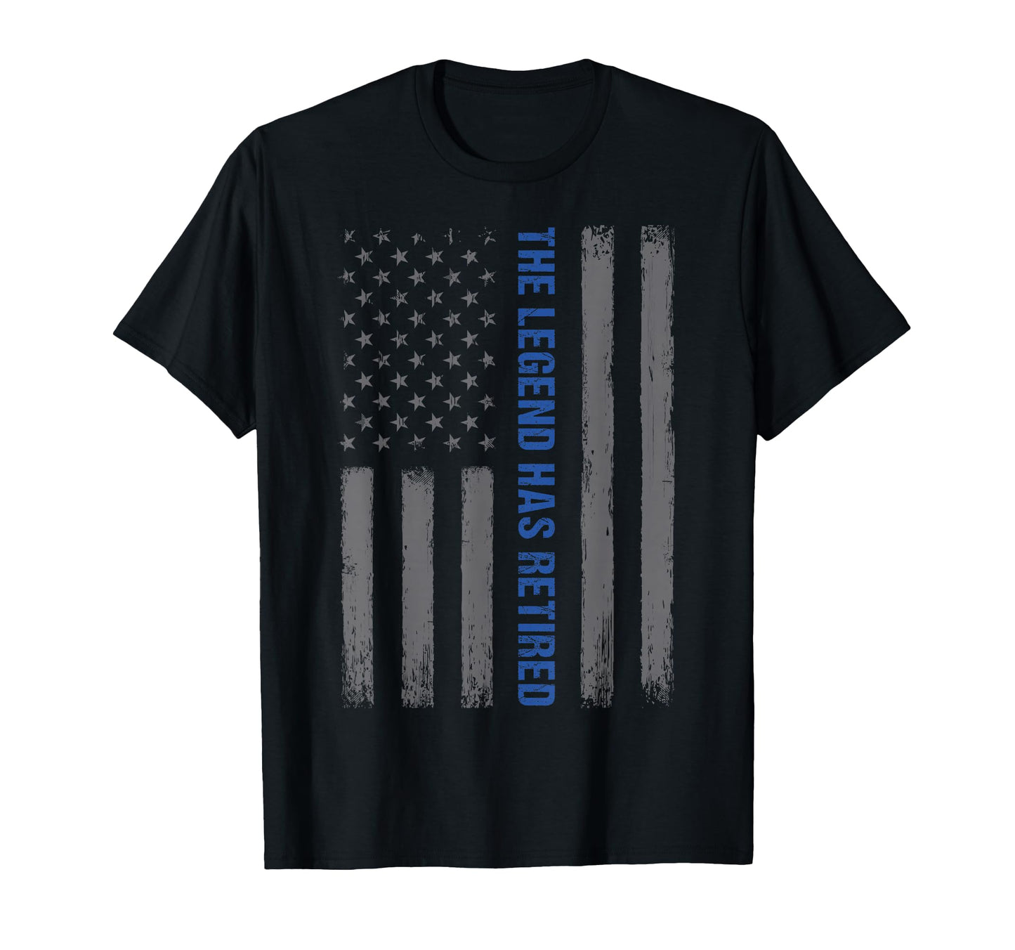 Legend Has Retired Police Officer T-Shirt - Fun Novelty Design Unisex - T-Shirt, Sweatshirt, Hoodie