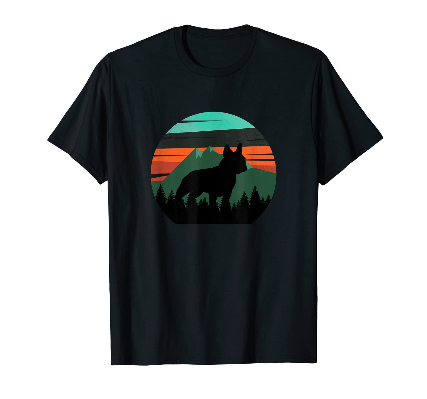 Happy Sky Forest Frenchie Dog T-Shirt - Unique Graphic for Adults - T-Shirt, Sweatshirt, Hoodie