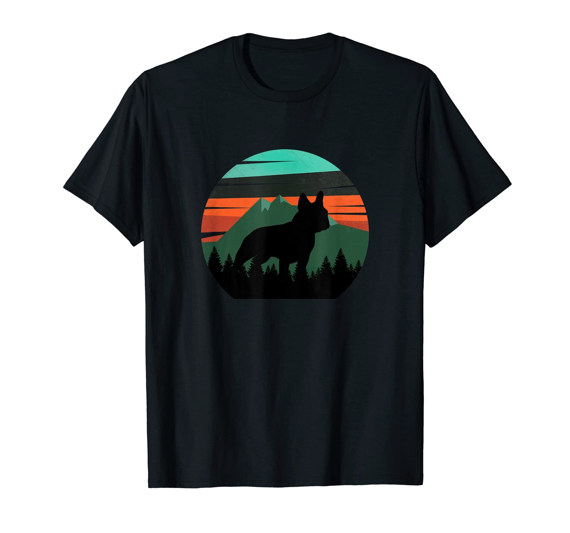 Happy Sky Forest Frenchie Dog T-Shirt - Unique Graphic for Adults - T-Shirt, Sweatshirt, Hoodie