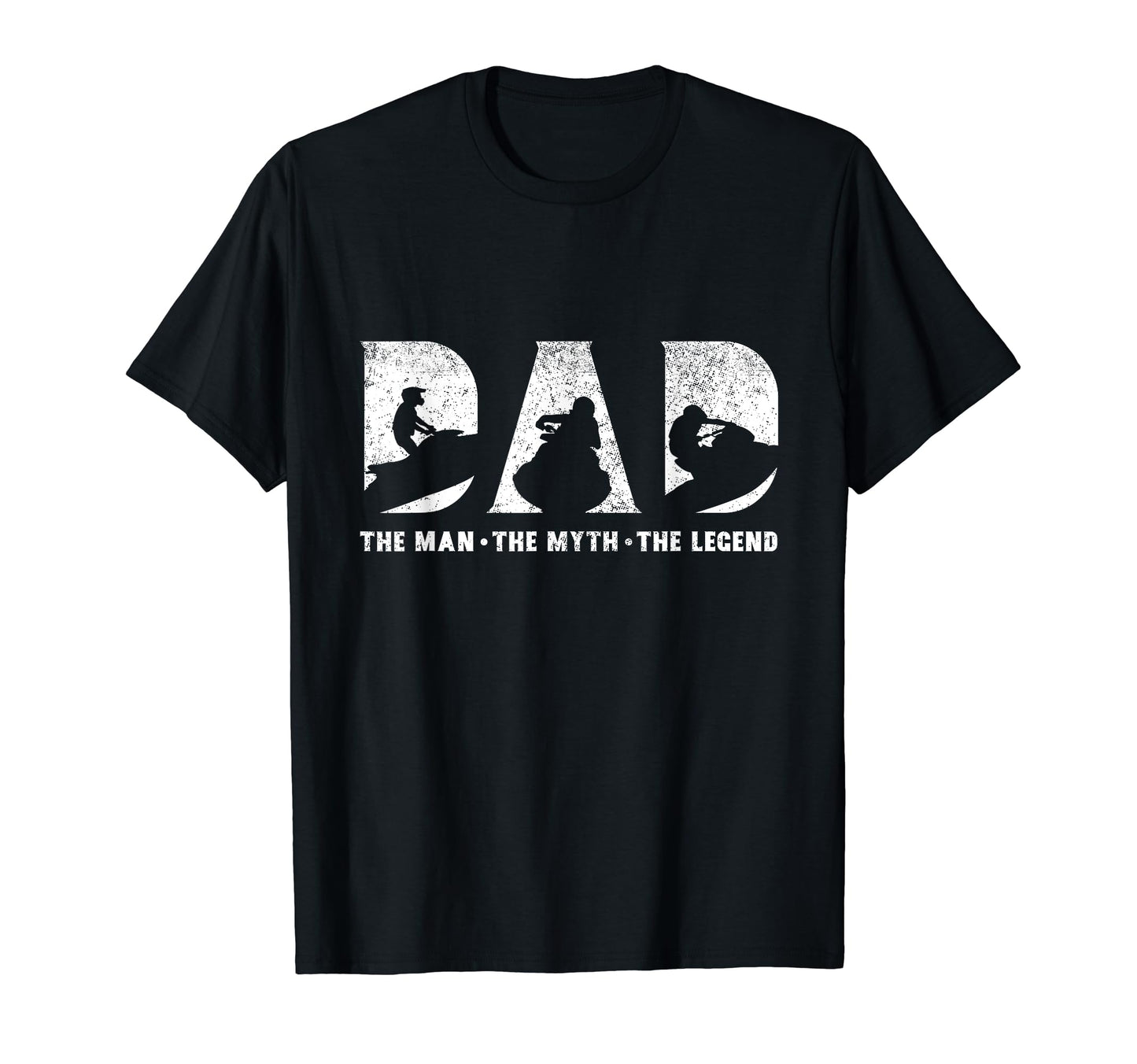 Jet Skiing Dad Myth Legend T-Shirt - Casual Everyday Wear Men Women - T-Shirt, Sweatshirt, Hoodie