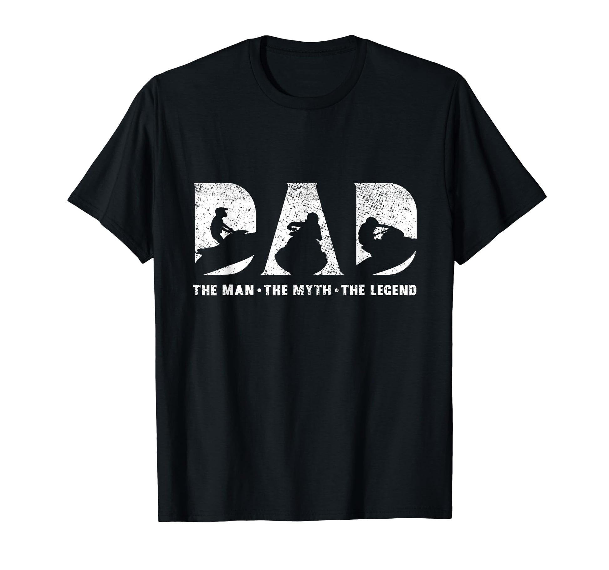 Jet Skiing Dad Myth Legend T-Shirt - Casual Everyday Wear Men Women - T-Shirt, Sweatshirt, Hoodie