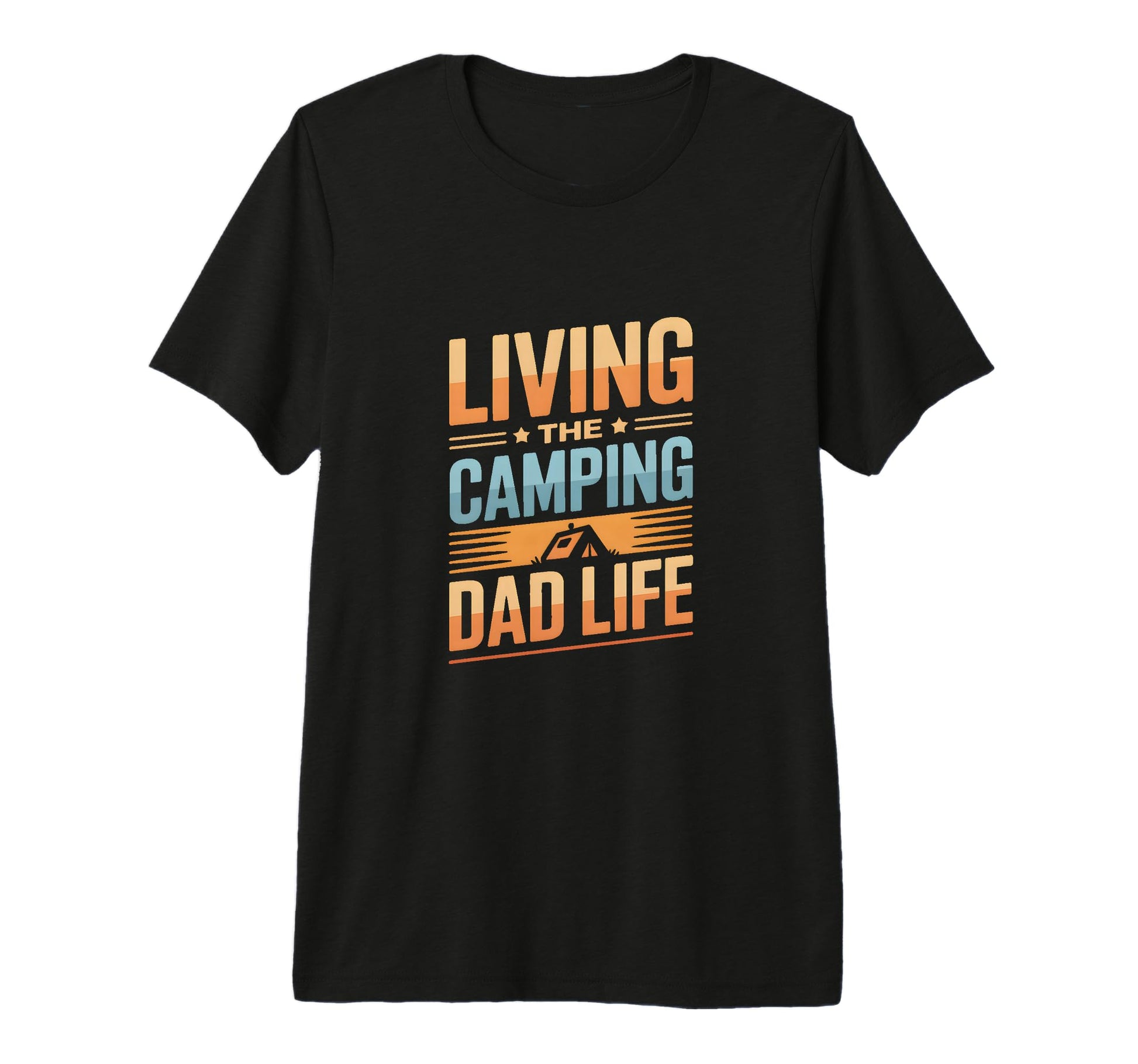 Mens Living Camping Dad Life T-Shirt - Casual Everyday Wear for Adults - T-Shirt, Sweatshirt, Hoodie