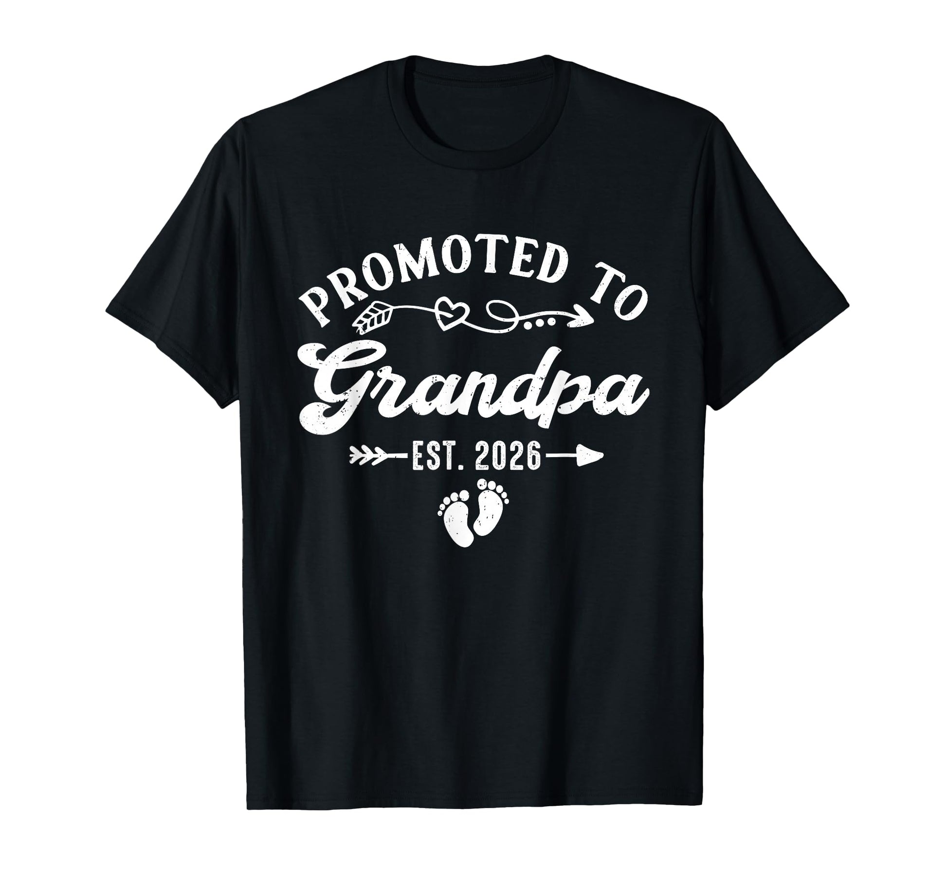 Promoted To Grandpa Est 2026 T-Shirt - Minimalist Print Unisex - T-Shirt, Sweatshirt, Hoodie