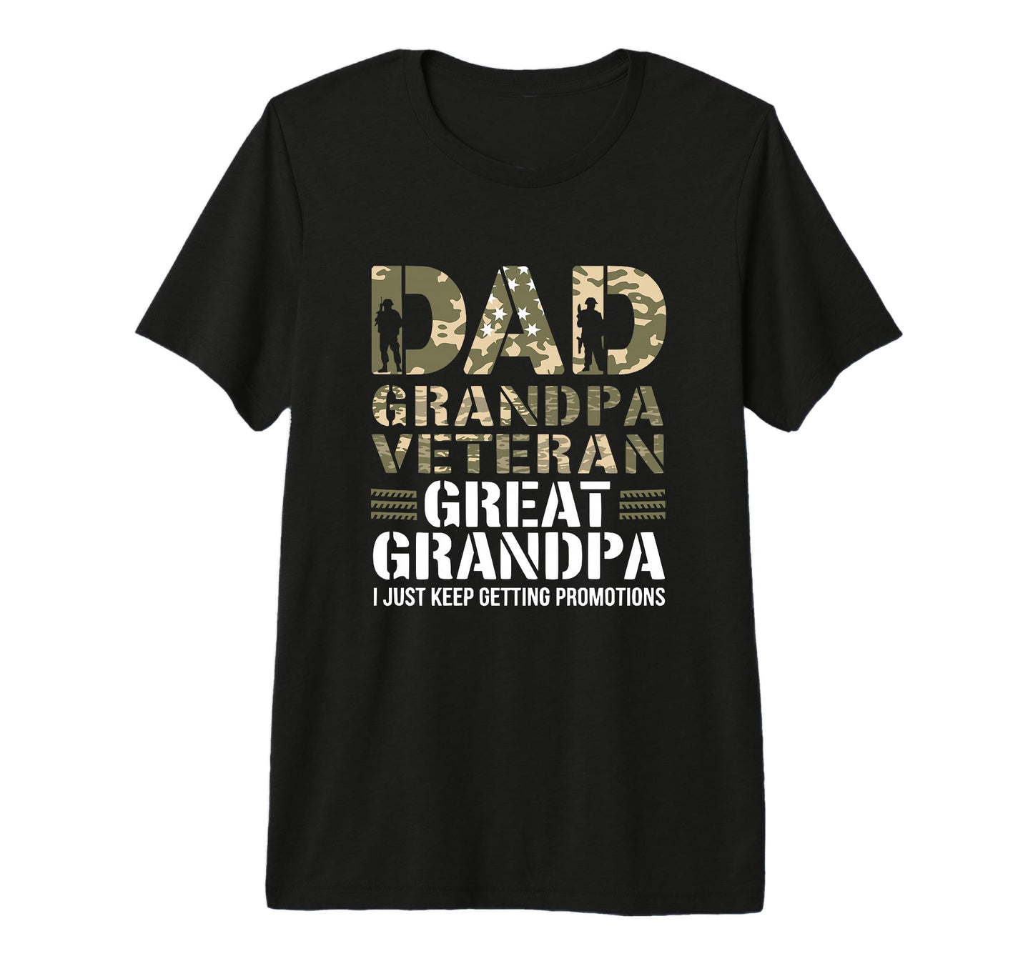 Dad Grandpa Veteran Great Grandpa I T-Shirt - Novelty Apparel Men Women - T-Shirt, Sweatshirt, Hoodie