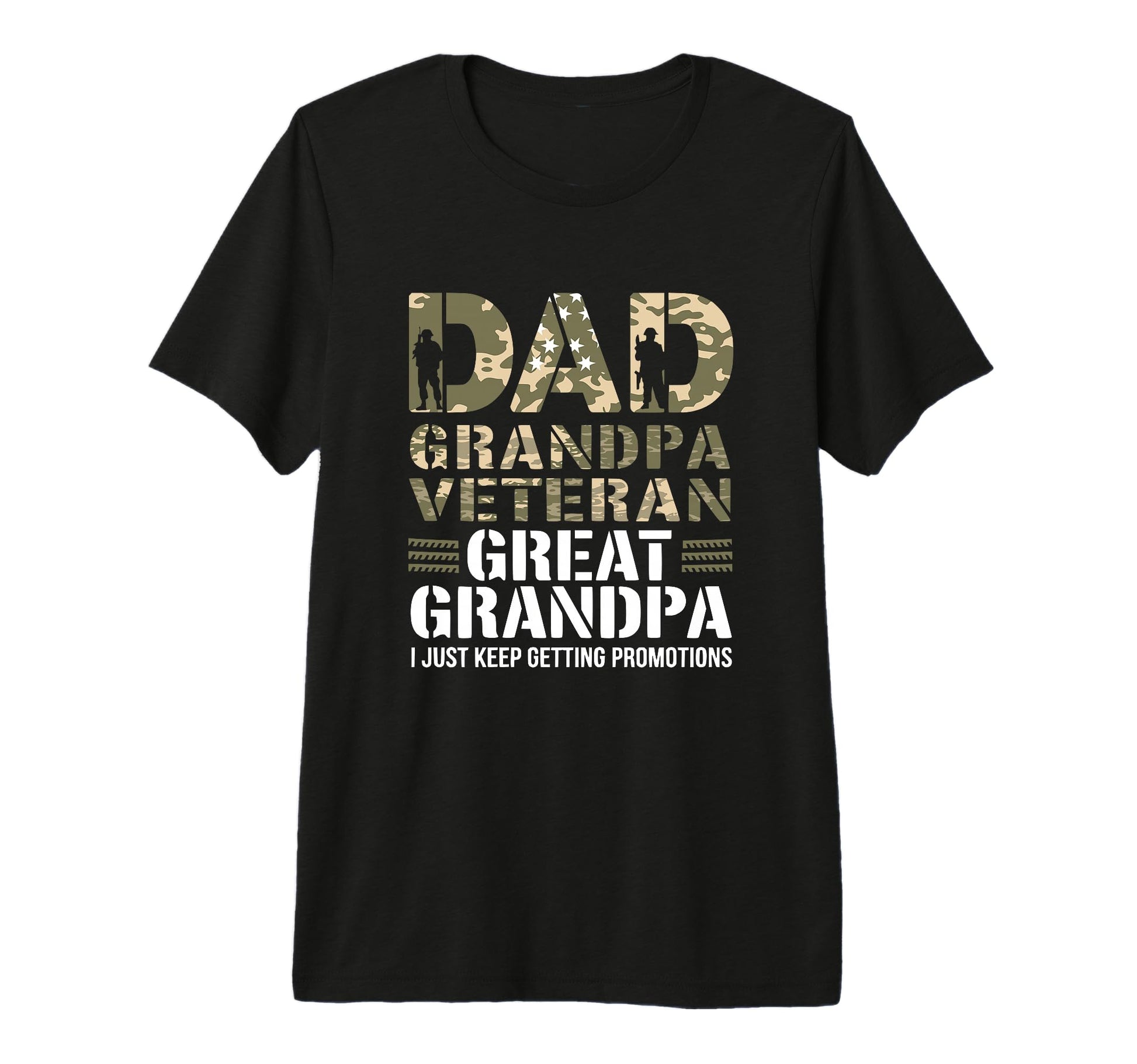 Dad Grandpa Veteran Great Grandpa I T-Shirt - Novelty Apparel Men Women - T-Shirt, Sweatshirt, Hoodie