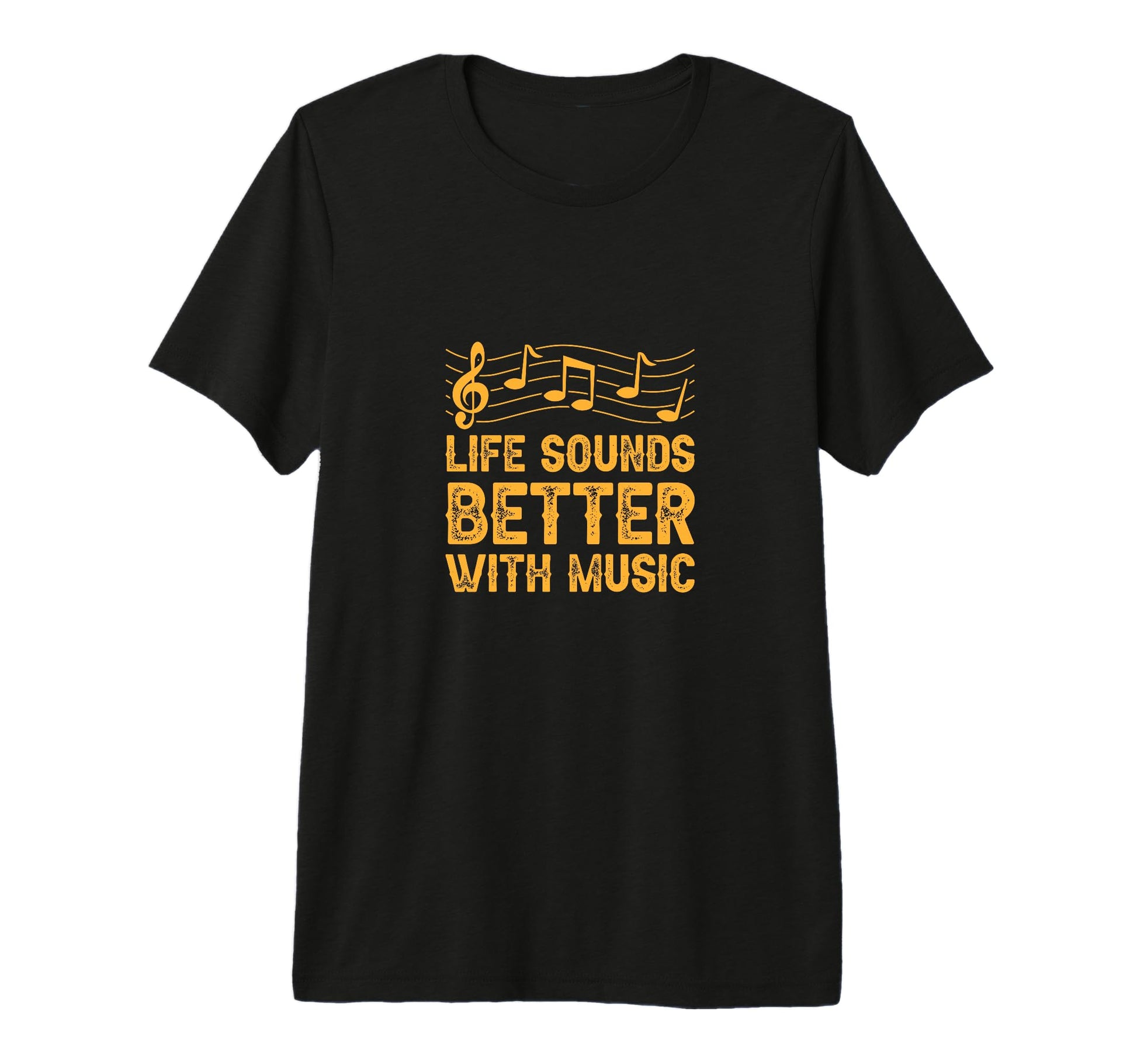 Life Sounds Better Music Music T-Shirt - Casual Everyday Wear for Adults - T-Shirt, Sweatshirt, Hoodie