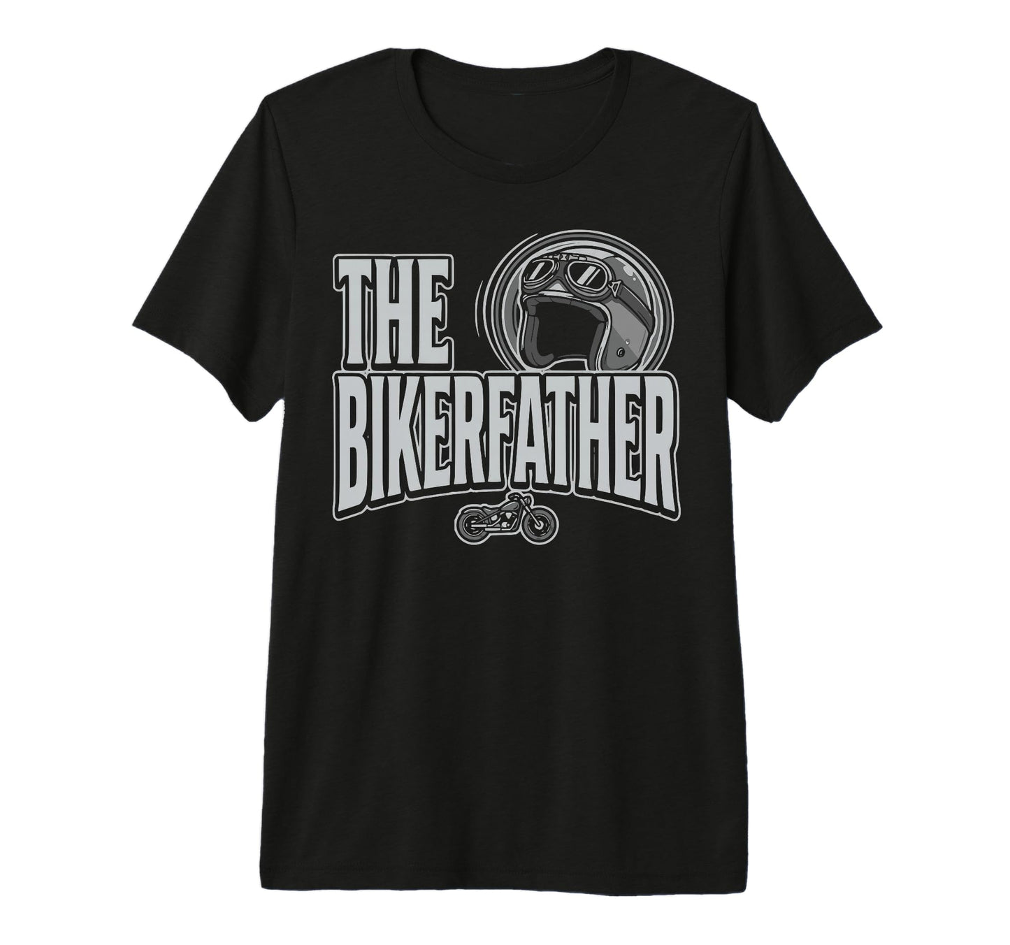 Bikerfather Biking Biker Dad Tri T-Shirt - Custom Art Print for Adults - T-Shirt, Sweatshirt, Hoodie