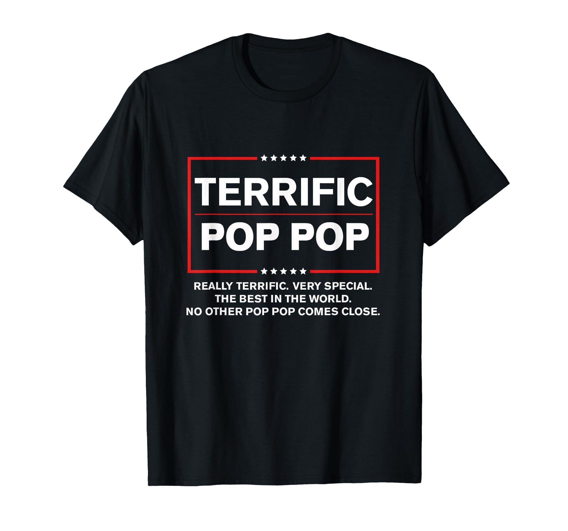 Terrific Pop Pop Funny Donald T-Shirt - Fun Novelty Design for Adults - T-Shirt, Sweatshirt, Hoodie