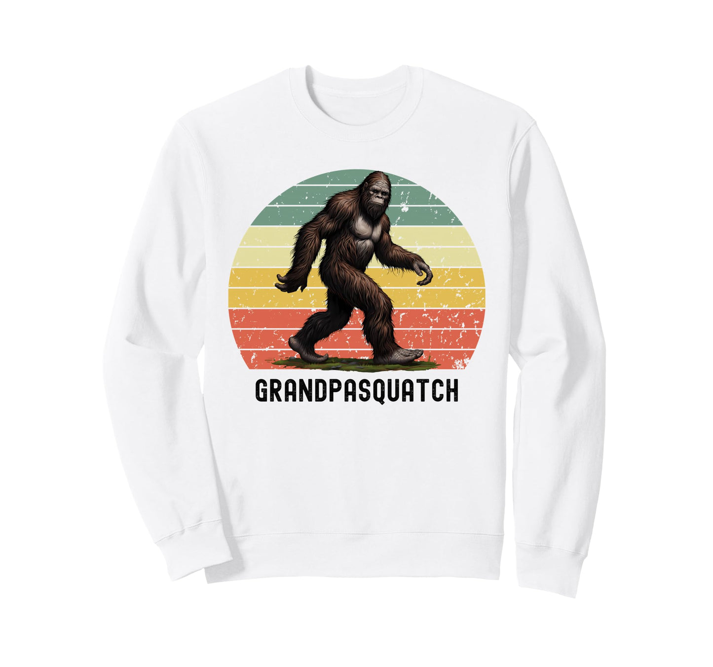 Grandpasquatch Funny Bigfoot Grandpa Sweatshirt - Graphic Print for Adults - T-Shirt, Sweatshirt, Hoodie