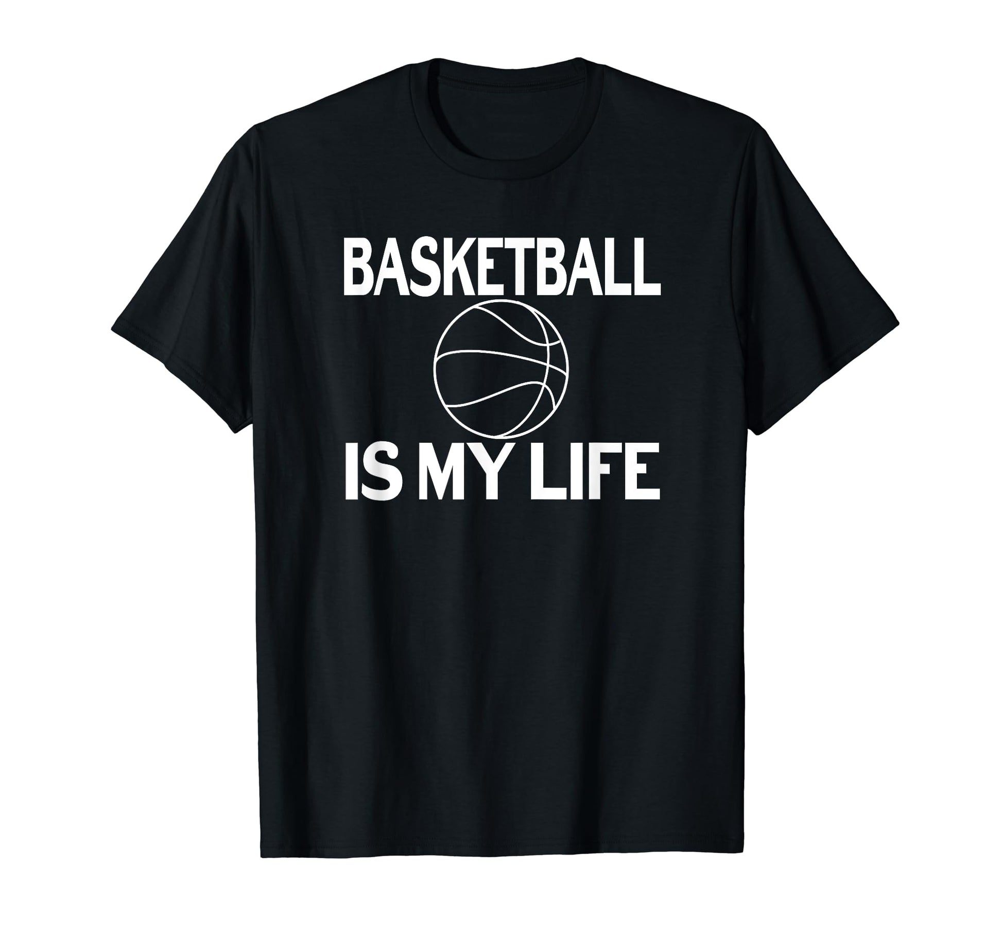 Basketball Is My Life Mom Dad Players T-Shirt - Minimalist Print Unisex - T-Shirt, Sweatshirt, Hoodie